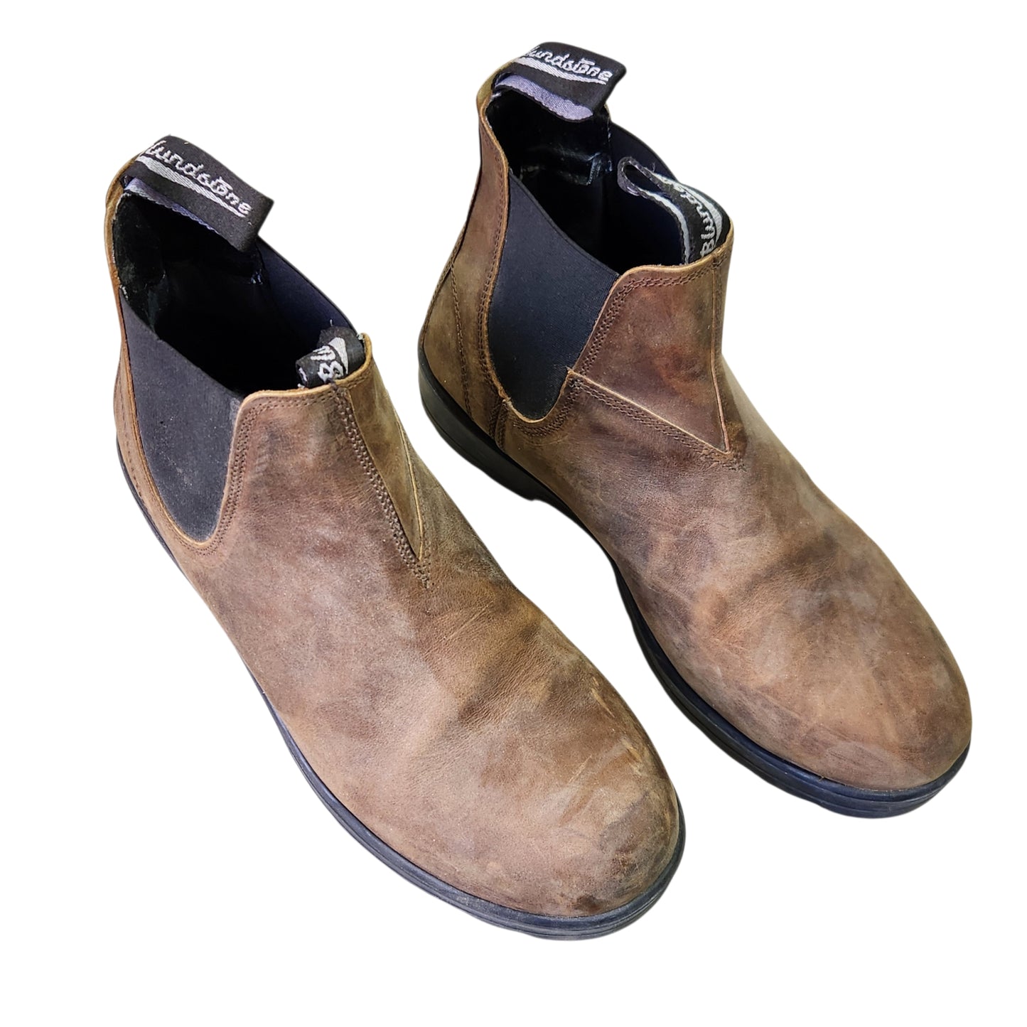 Blundstone | מגפי עור לגבר | מידה 43 | עור חום וינטג' | שימוש קל-בינוני, עור איכותי עם מראה וינטג' טבעי וסוליה במצב טוב