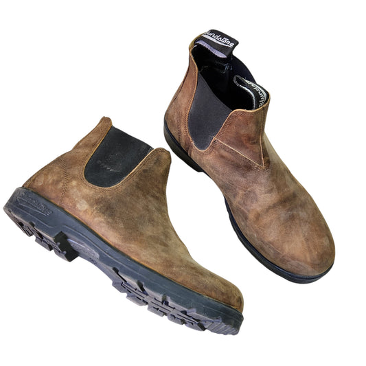 Blundstone | מגפי עור לגבר | מידה 43 | עור חום וינטג' | שימוש קל-בינוני, עור איכותי עם מראה וינטג' טבעי וסוליה במצב טוב