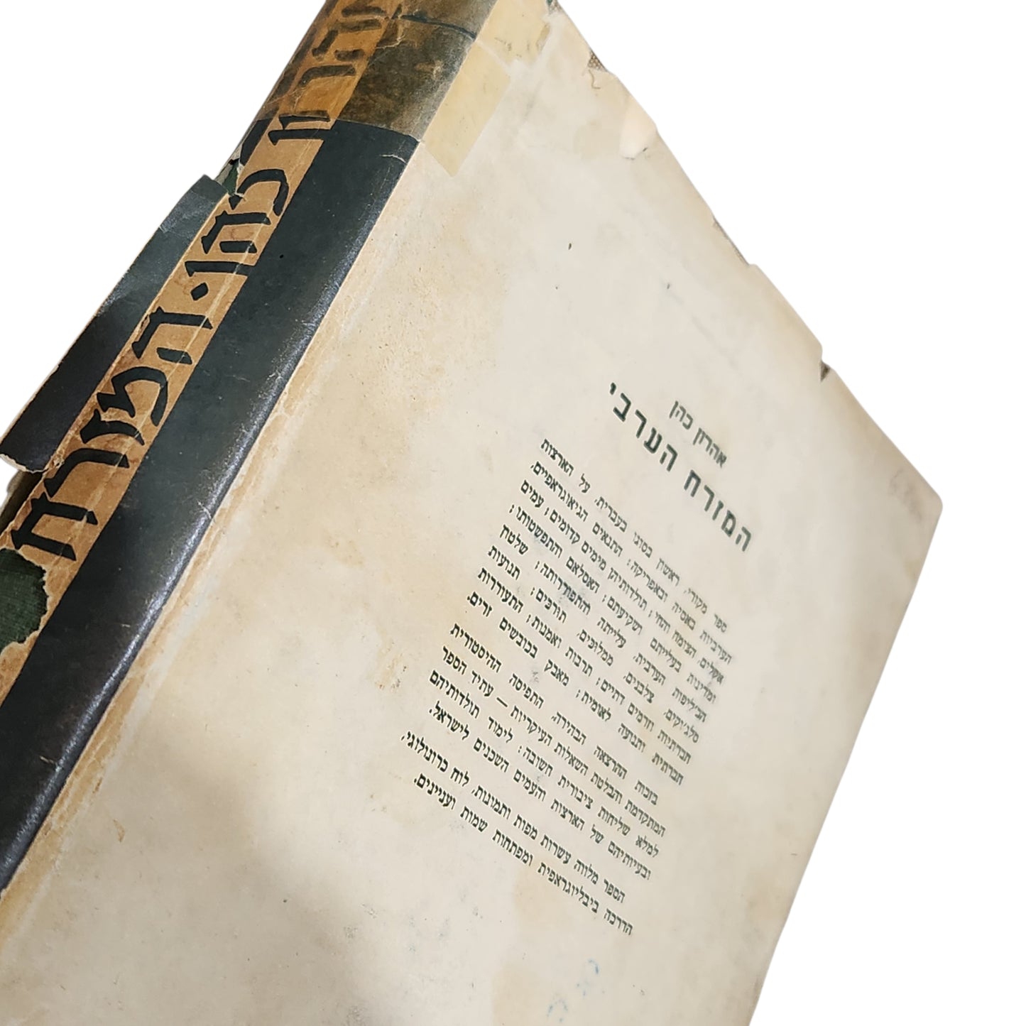 אהרן כהן – המזרח הערבי