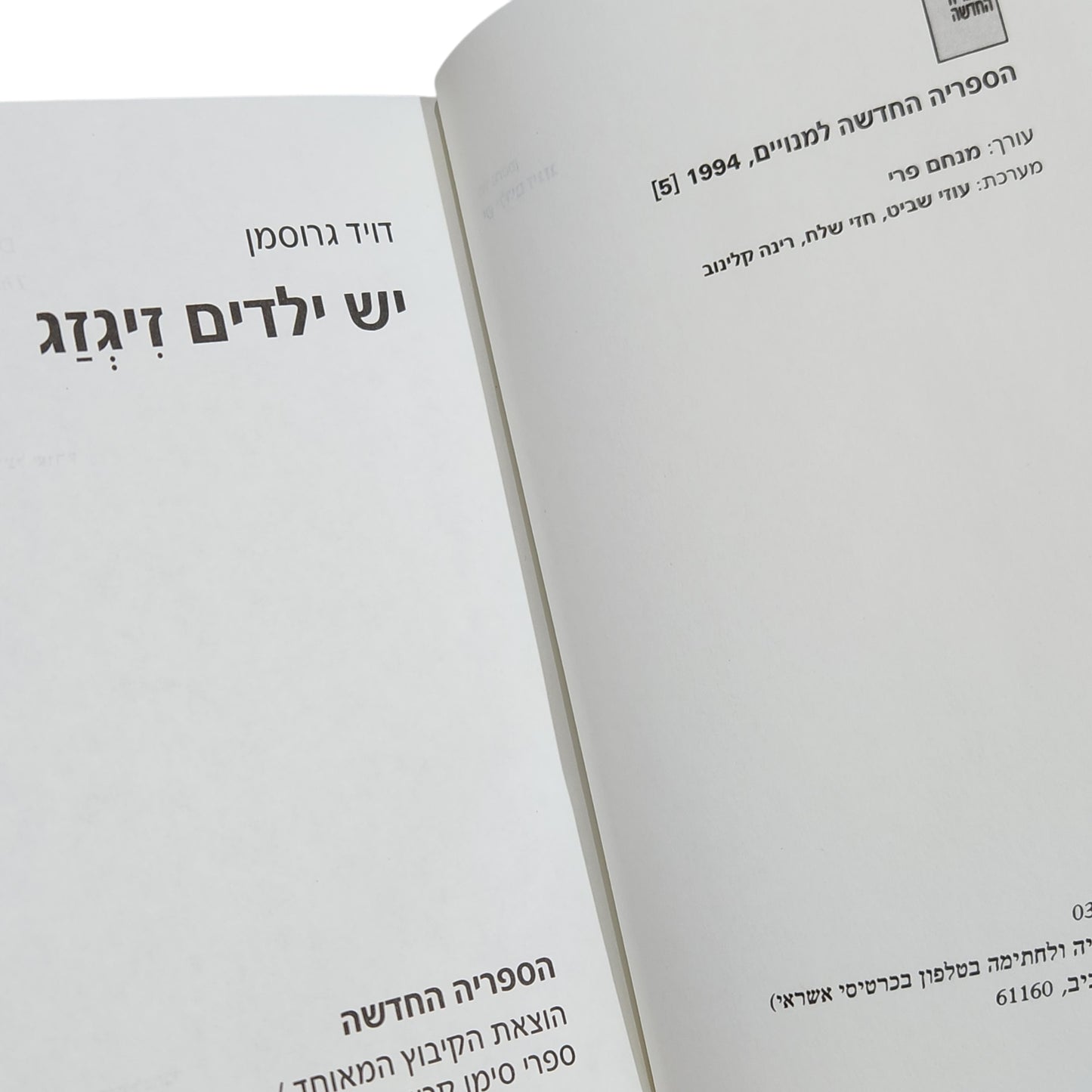 יש ילדים זיגזג – דויד גרוסמן