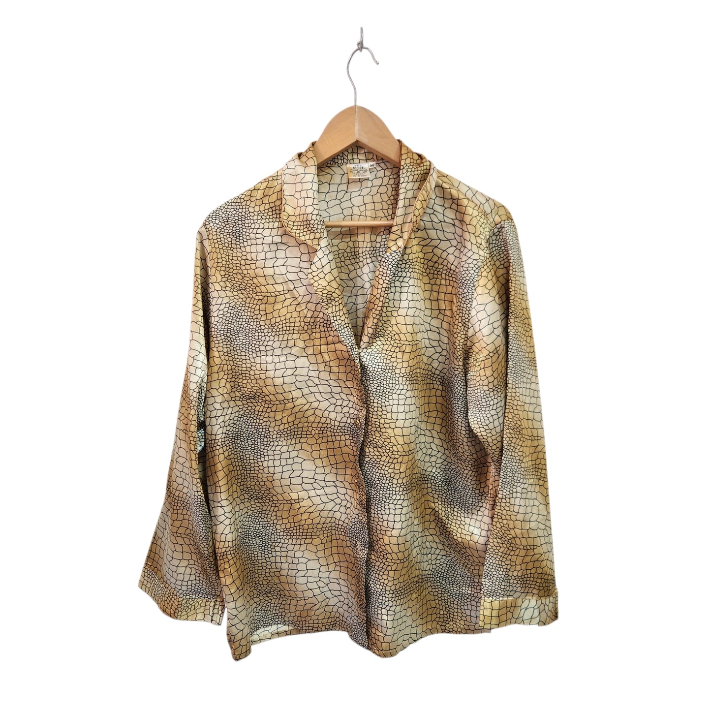 OFIT TEXTILE  | חולצת סטן מכופתרת לאישה מידה M
