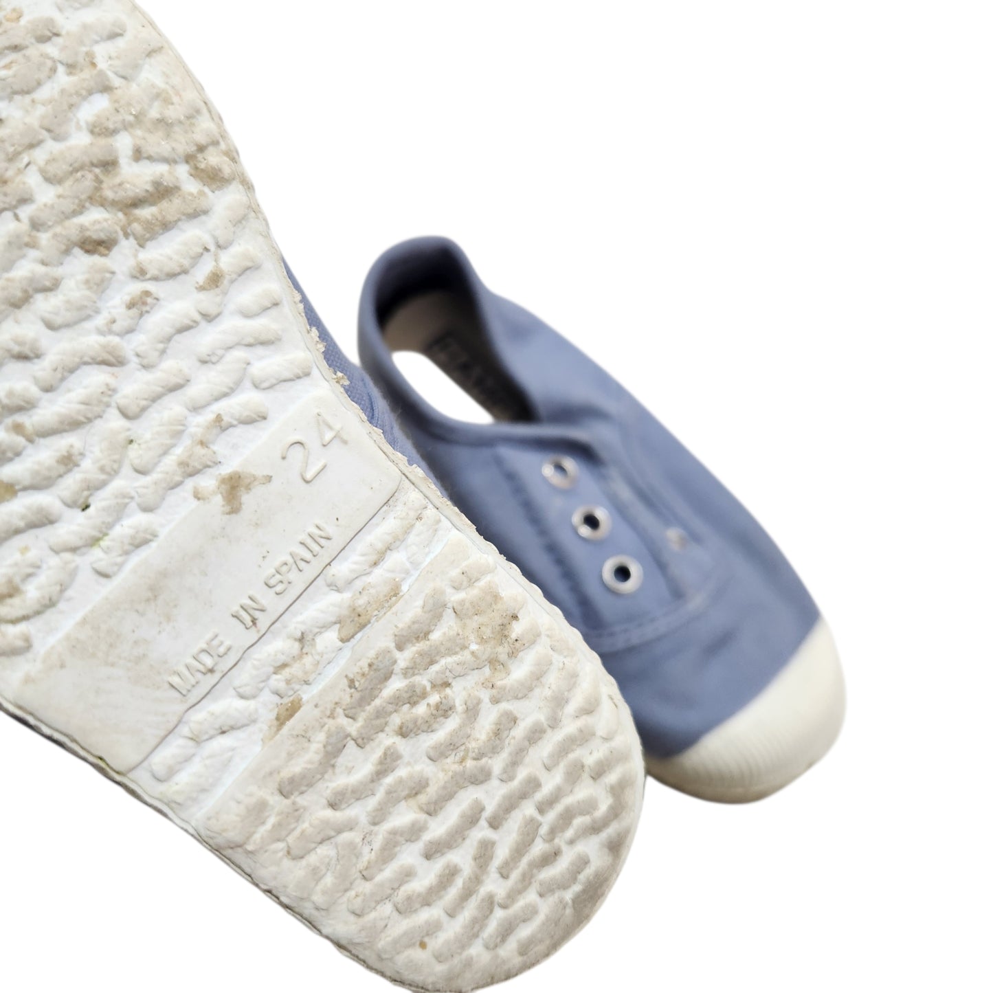 HAMPTON CANVAS | נעלי קנבס תכלת לילדים | מידה 24 | במצב משומש קל