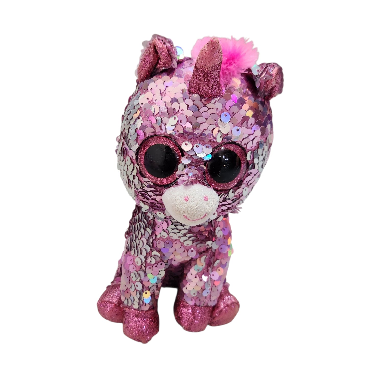 חד קרן ורוד מנצנץ | בובת TY Beanie Boos