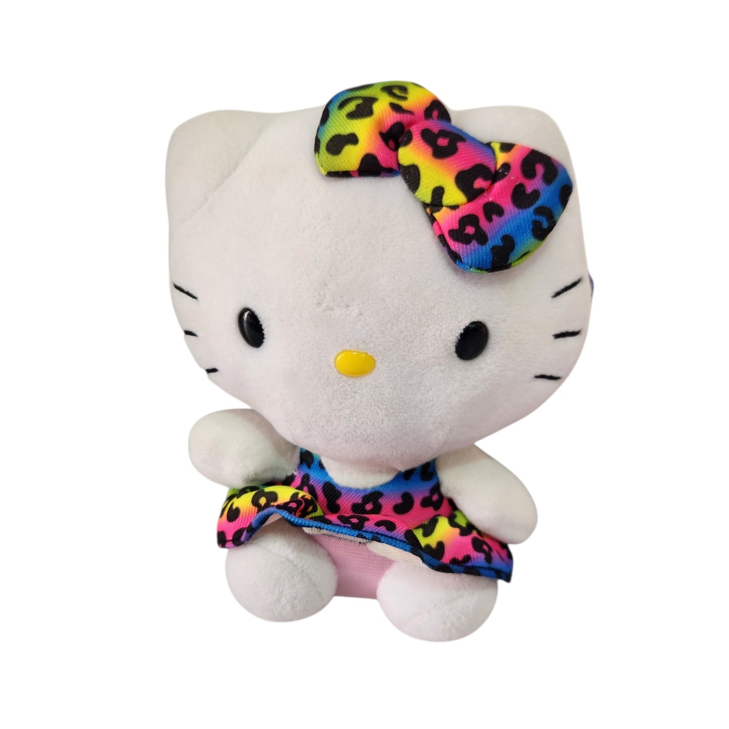 Hello Kitty | בובת פרווה עם שמלה צבעונית