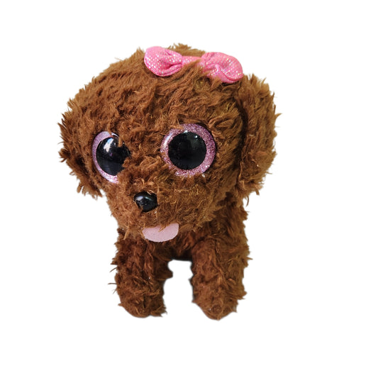 TY Beanie Boos | כלבלבה חומה עם עיניים נוצצות