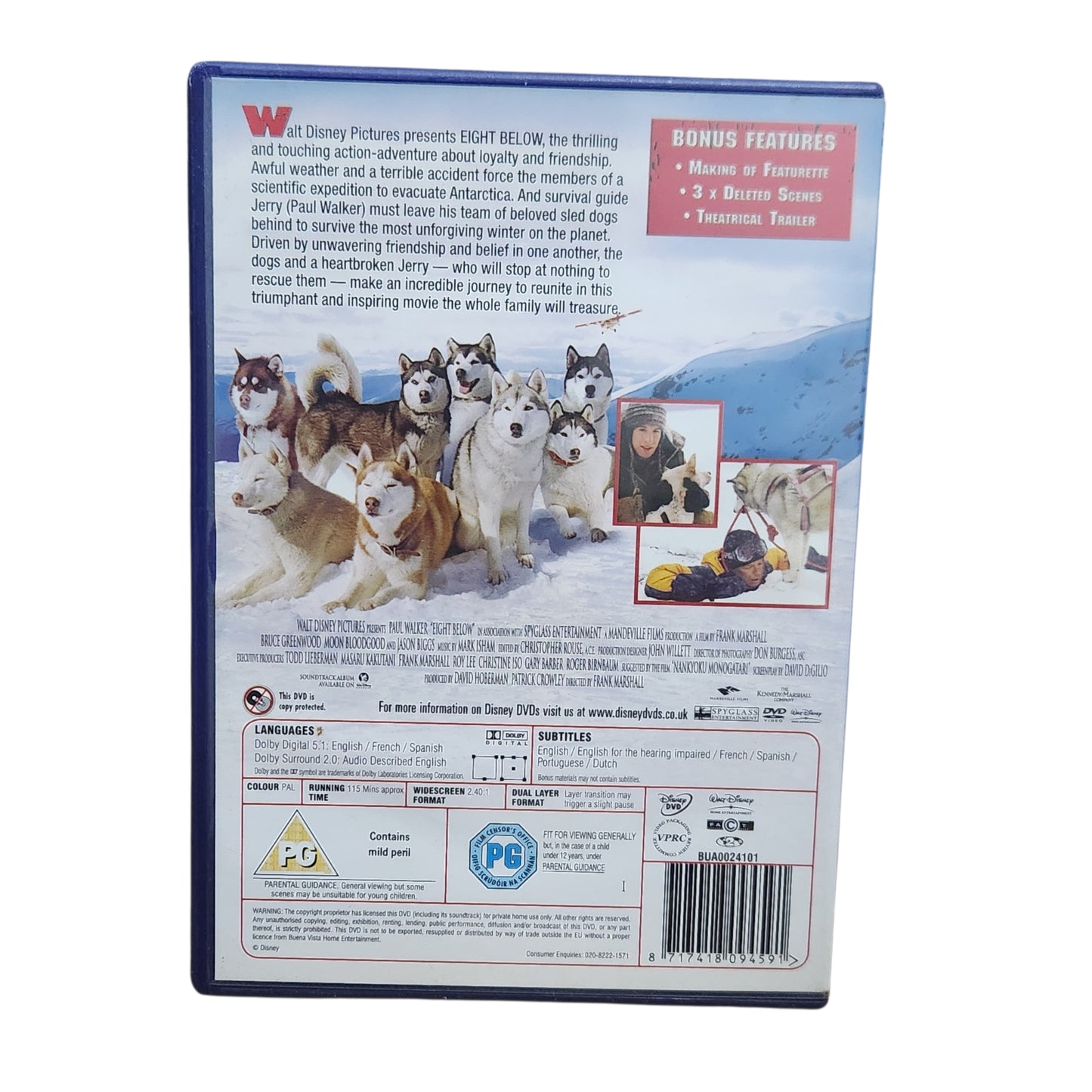 Eight Below - חברים על ארבע | DVD מקורי של דיסני