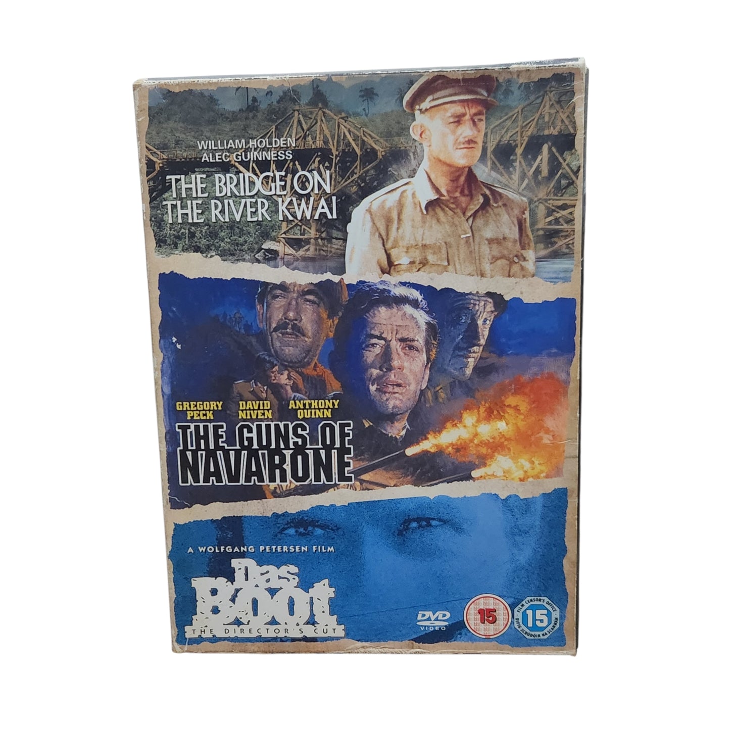 מארז DVD סרטי מלחמה וקלאסיקות קולנוע | The Bridge on the River Kwai | The Guns of Navarone | Das Boot