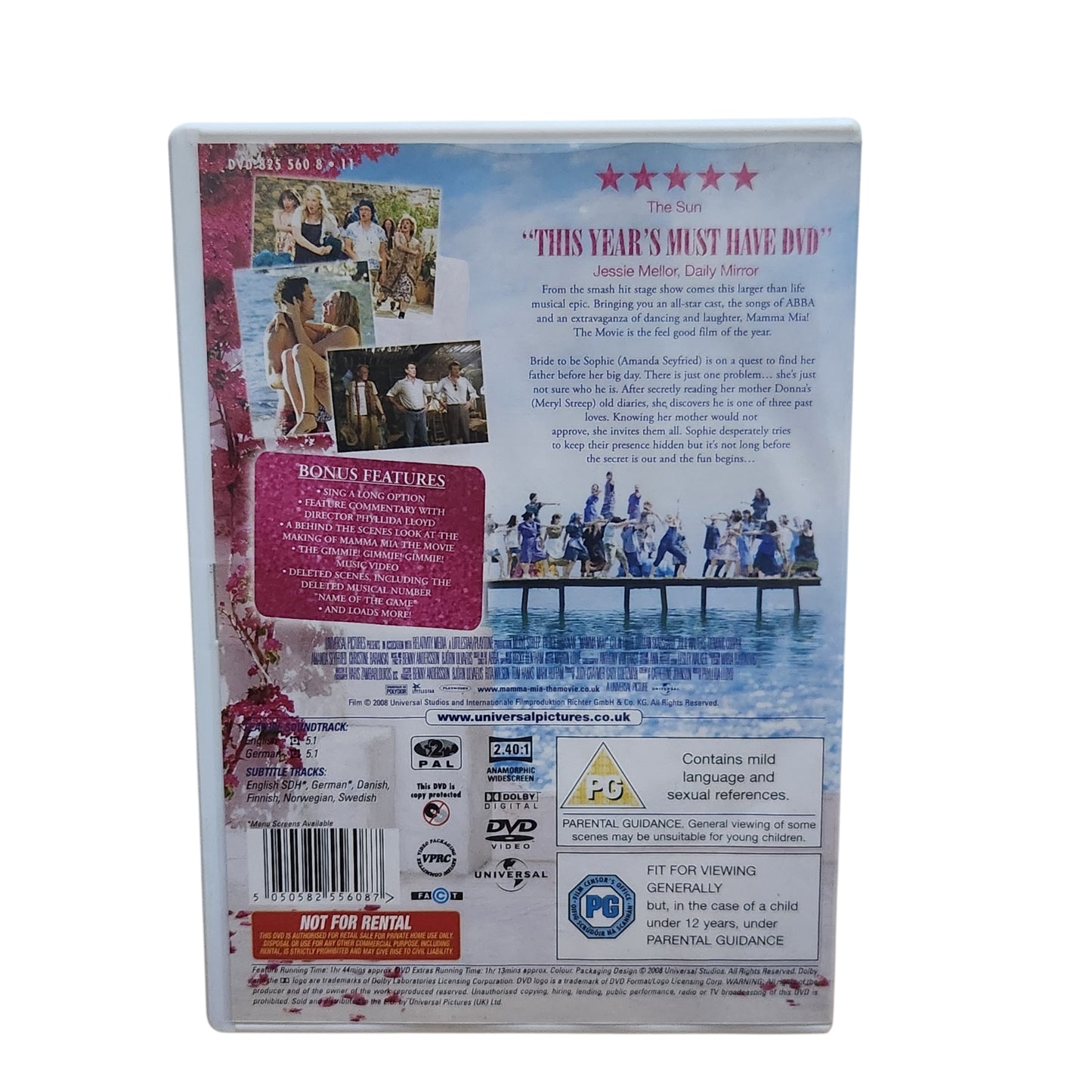 Mamma Mia! | DVD מקורי – הסרט המוזיקלי המבוסס על שירי ABBA