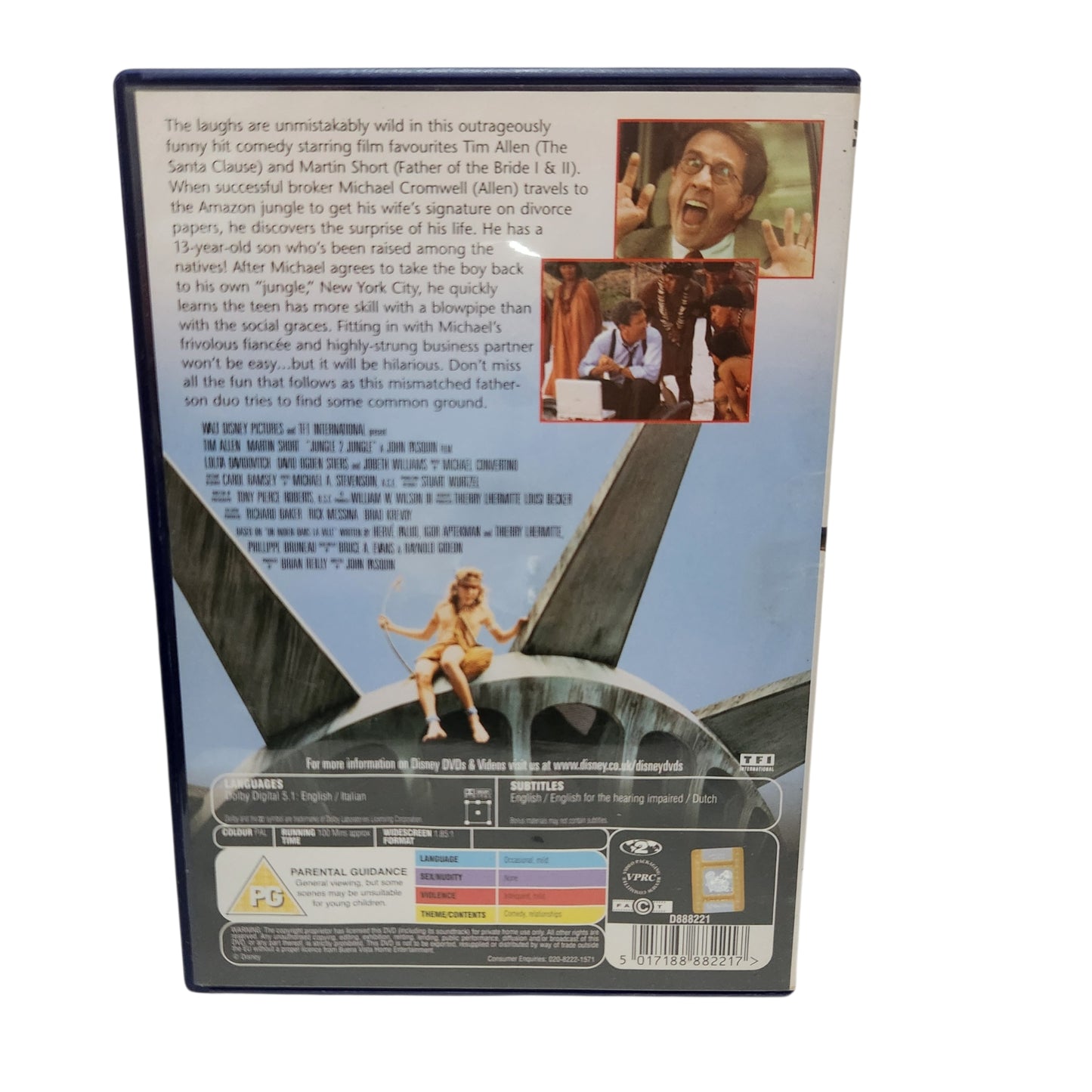 JUNGLE 2 JUNGLE | DVD מקורי של Disney - קומדיה לכל המשפחה