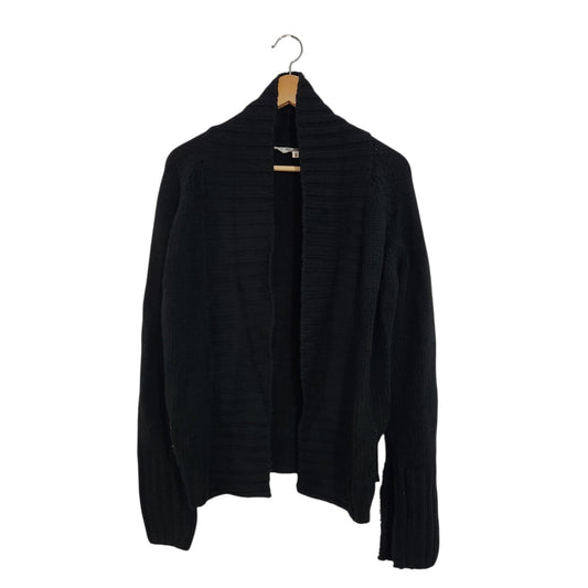 FOX KNITS | קרדיגן סריג שחור לאישה מידה L