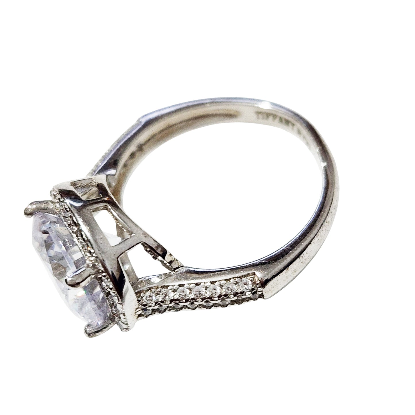 טבעת כסף בגוון כסוף עם חריטת Tiffany & Co | מגיעה עם שקית Tiffany