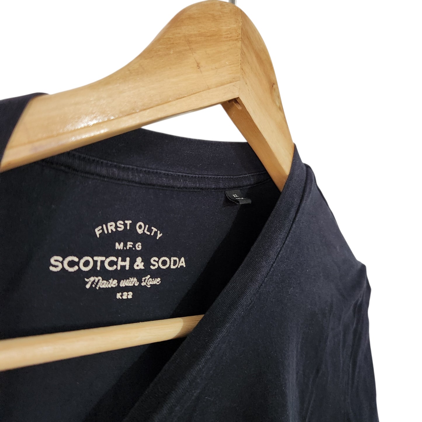SCOTCH & SODA | טי־שירט שחורה לגבר מידה XL