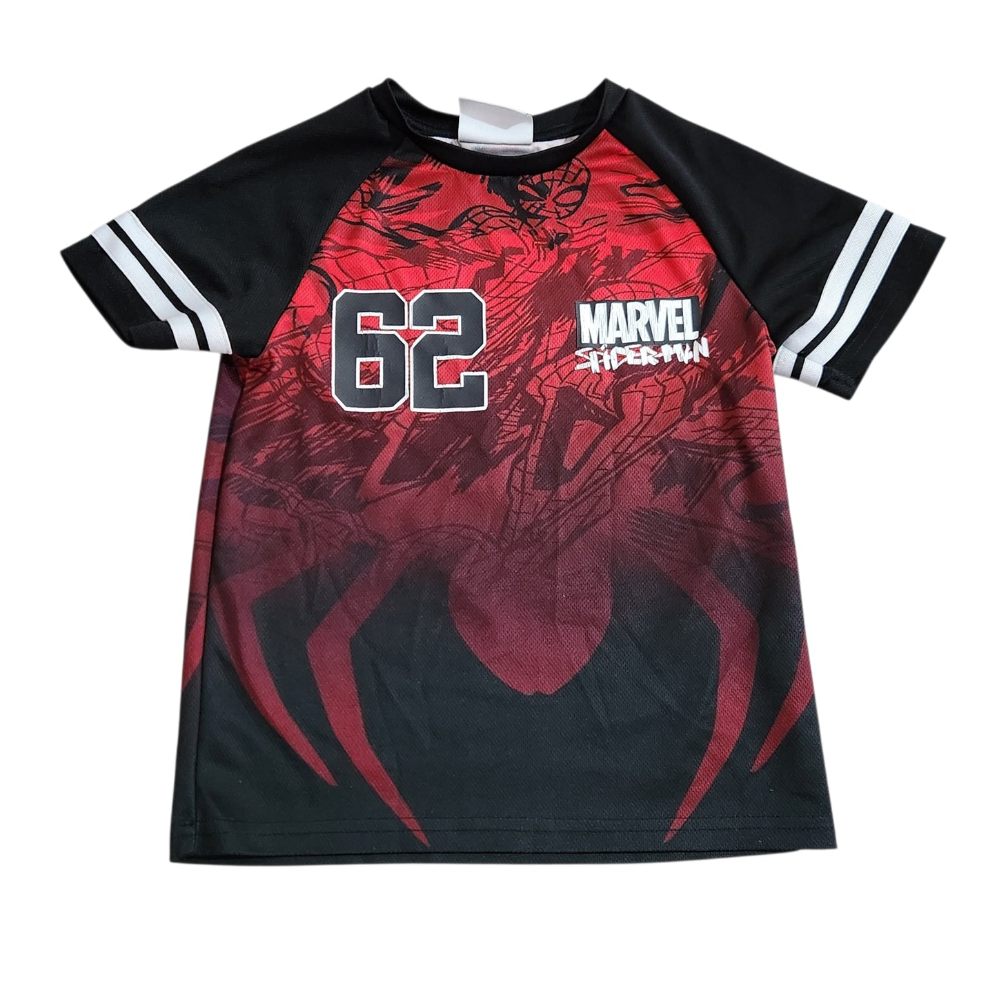 MARVEL SPIDER-MAN | חולצת ספורט לילדים גיל 7-8 | הדפס ספיידרמן
