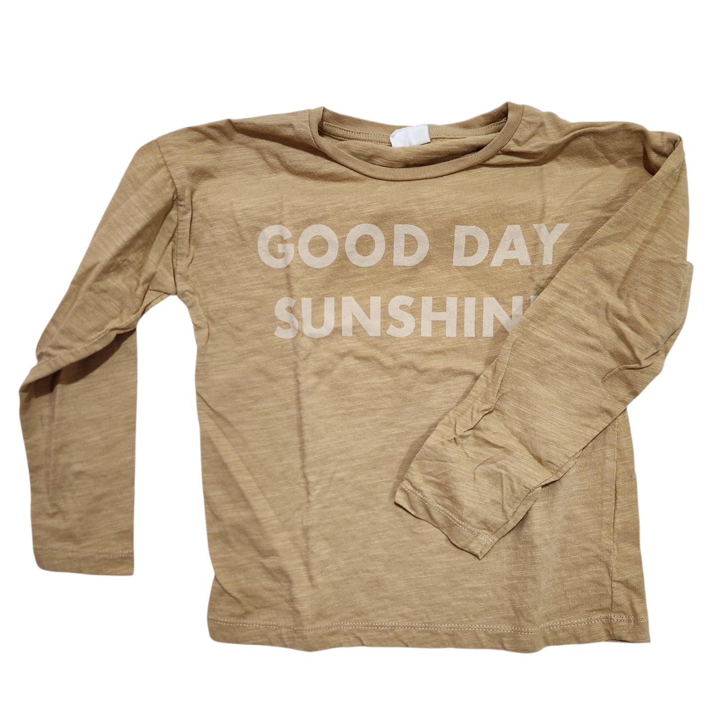 TERMINAL X | חולצה בז' ארוכה לילדים גיל 6 | GOOD DAY SUNSHINE