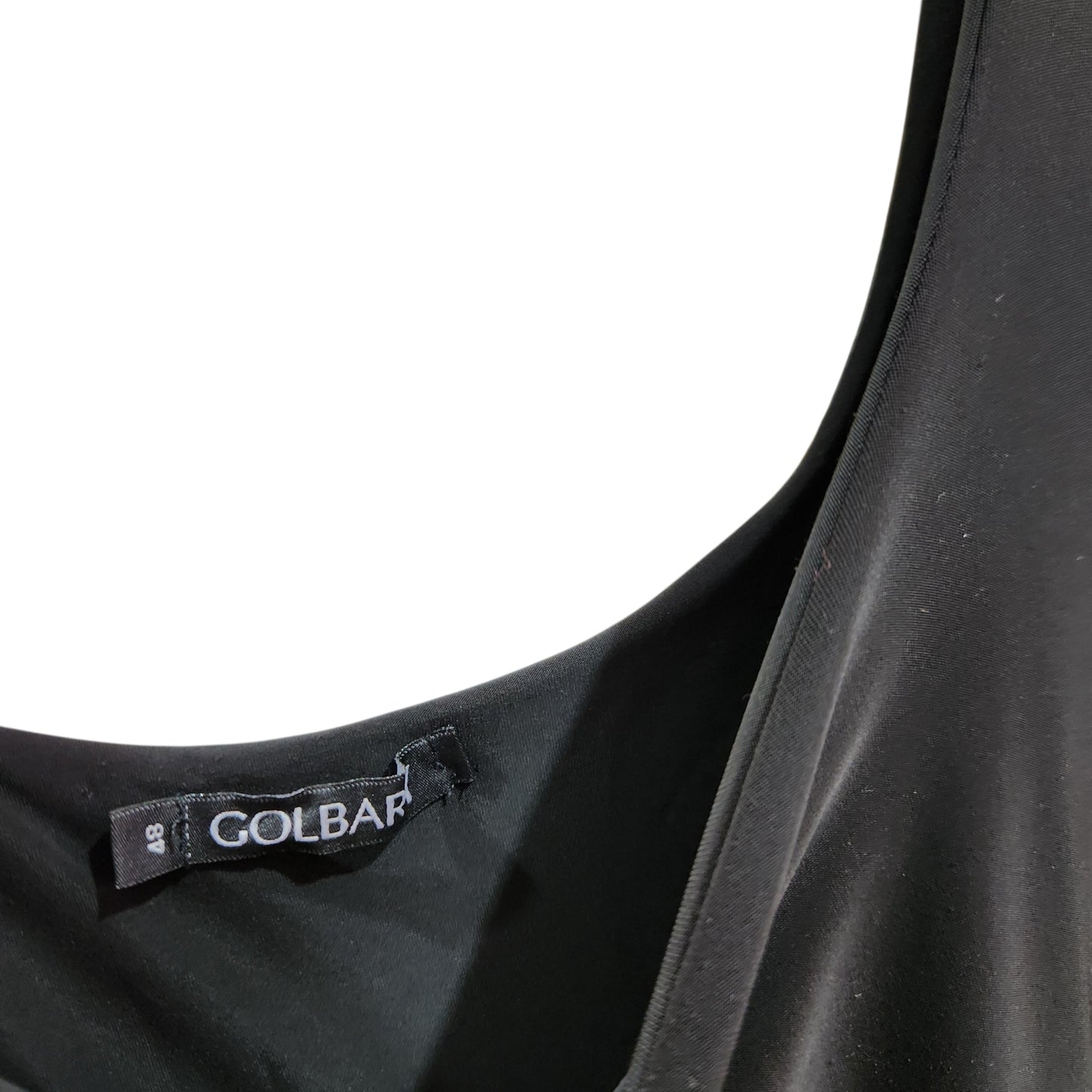 GOLBARY | שמלת ערב שחורה ללא שרוולים מידה 48