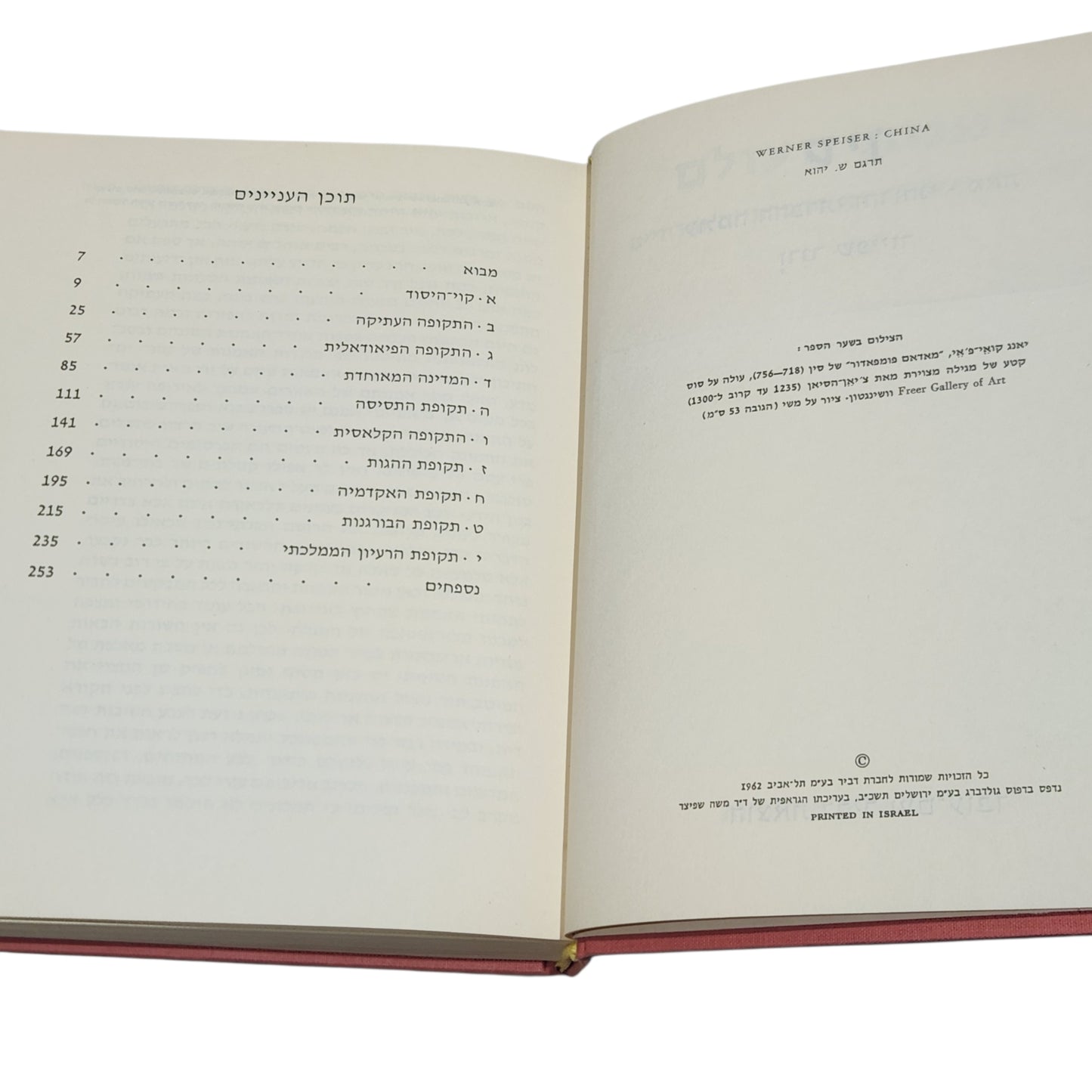 סין | ורנר שפייזר | סדרת אומנות העולם | 1962