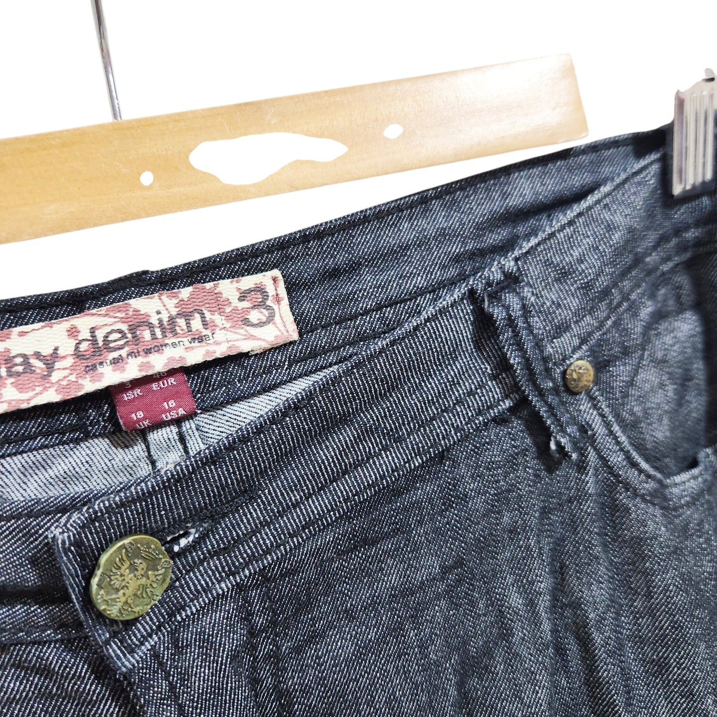 ML Denim | ג'ינס לנשים מידה 3 (מידה 48) | כחול כהה