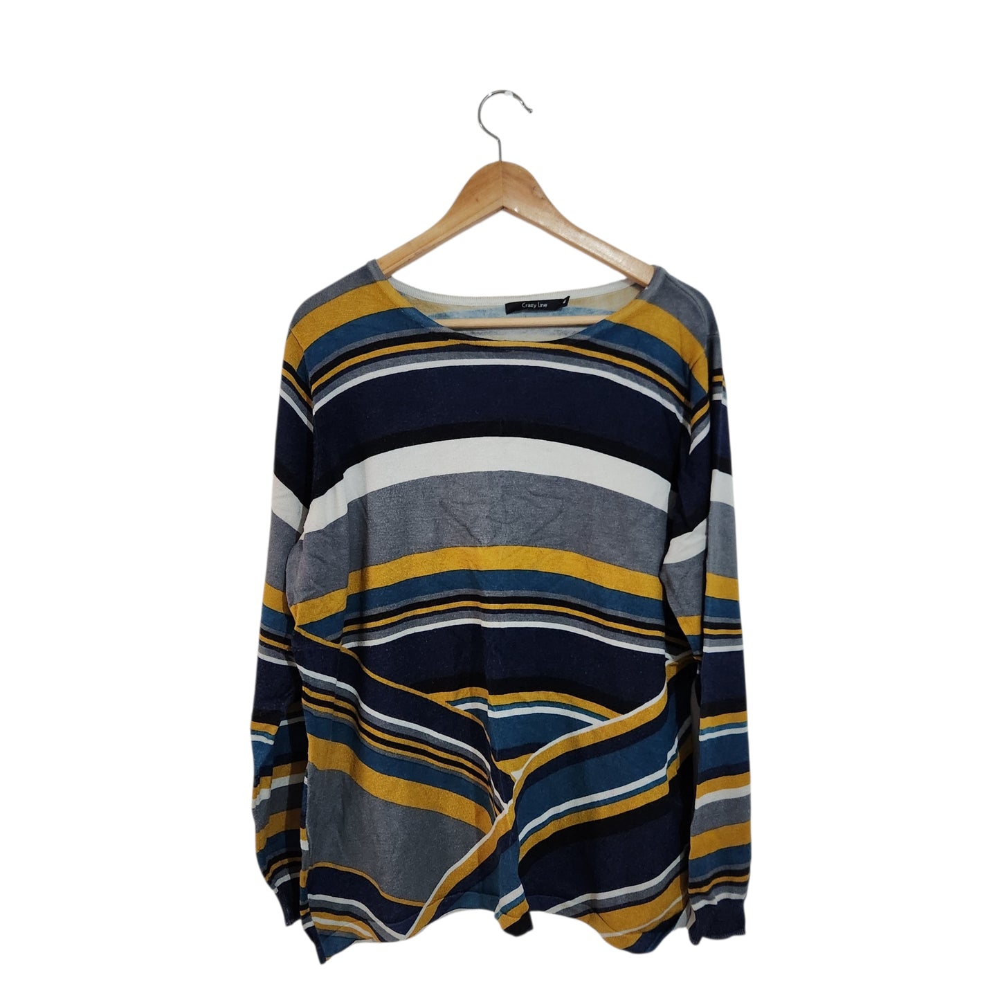 CRAZY LINE | סריג פסים צבעוני לאישה מידה 4 | XL/XXL