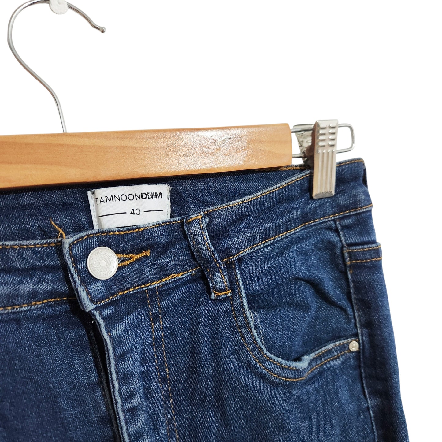TAMNOON DENIM | ג'ינס סקיני קרעים לאישה מידה 40