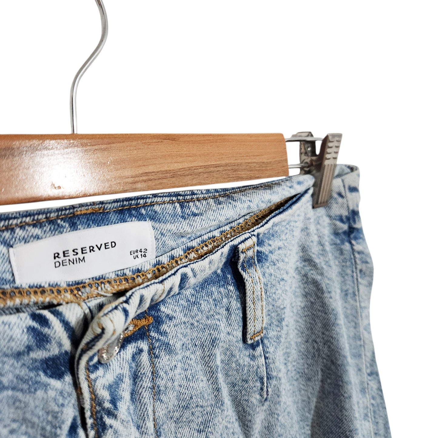 RESERVED | ג'ינס Wide Leg בהיר לאישה מידה 42
