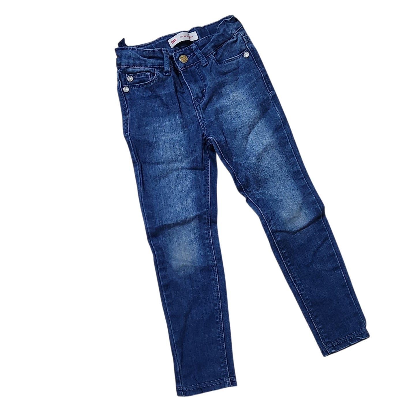 LEVI'S 710 Super Skinny | ג'ינס כחול לילדות גיל 4-5 (104-110 ס"מ)