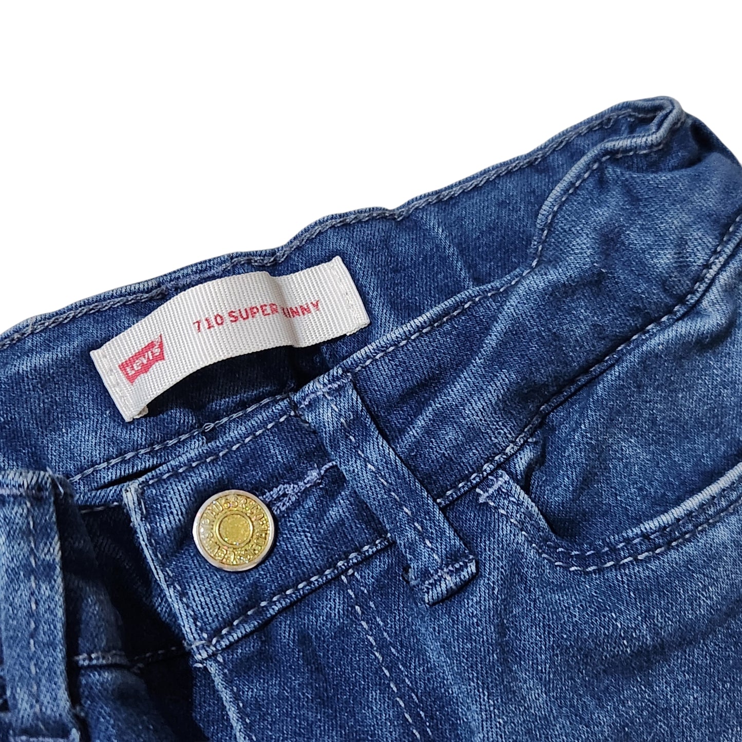 LEVI'S 710 Super Skinny | ג'ינס כחול לילדות גיל 4-5 (104-110 ס"מ)