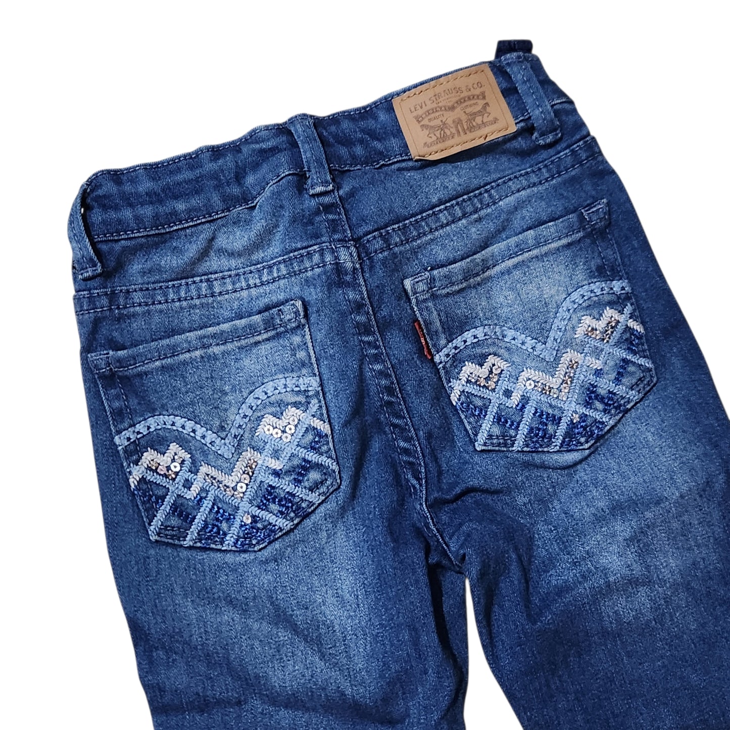 LEVI'S 710 Super Skinny | ג'ינס כחול לילדות גיל 4-5 (104-110 ס"מ)