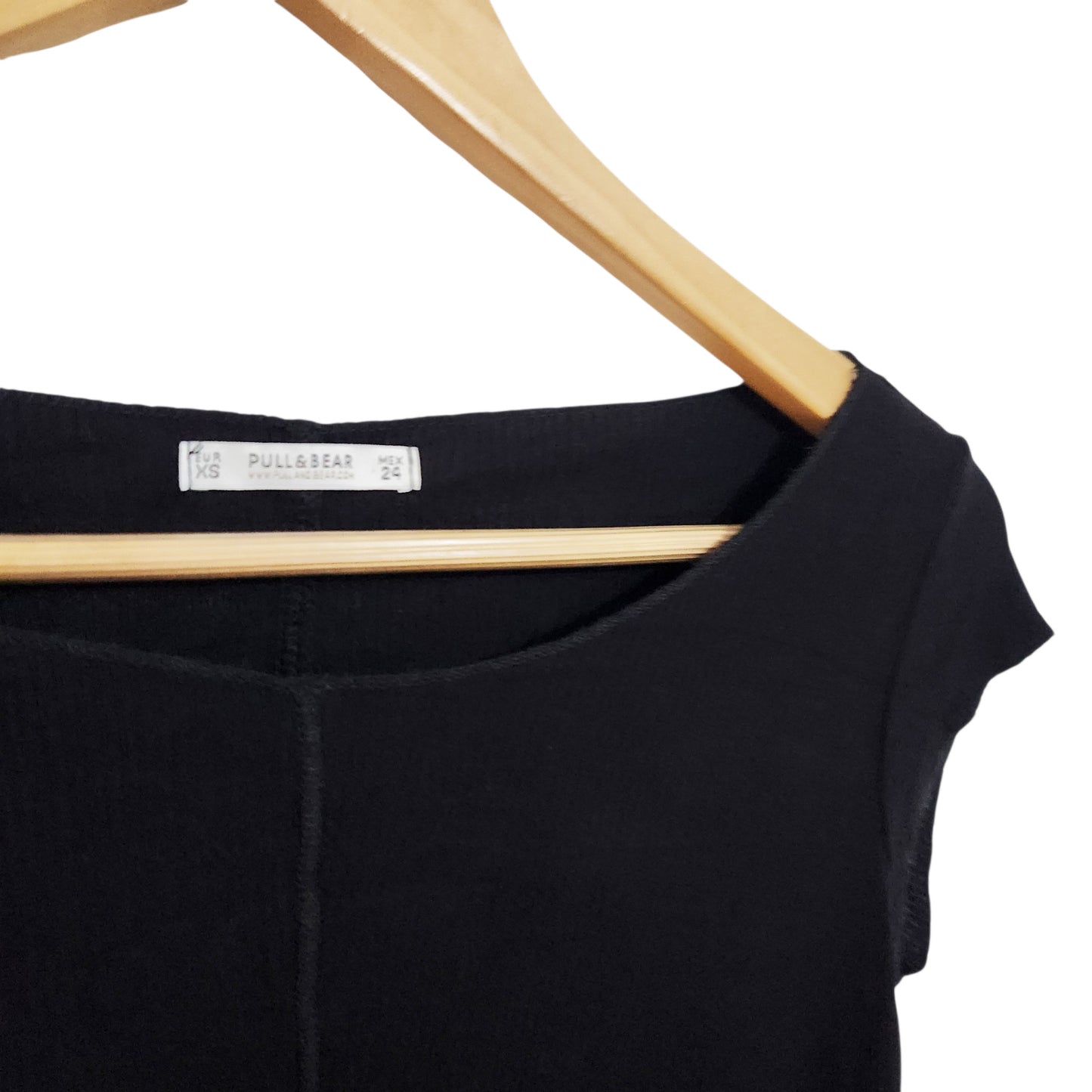 PULL&BEAR | שמלת מיני שחורה לאישה מידה XS