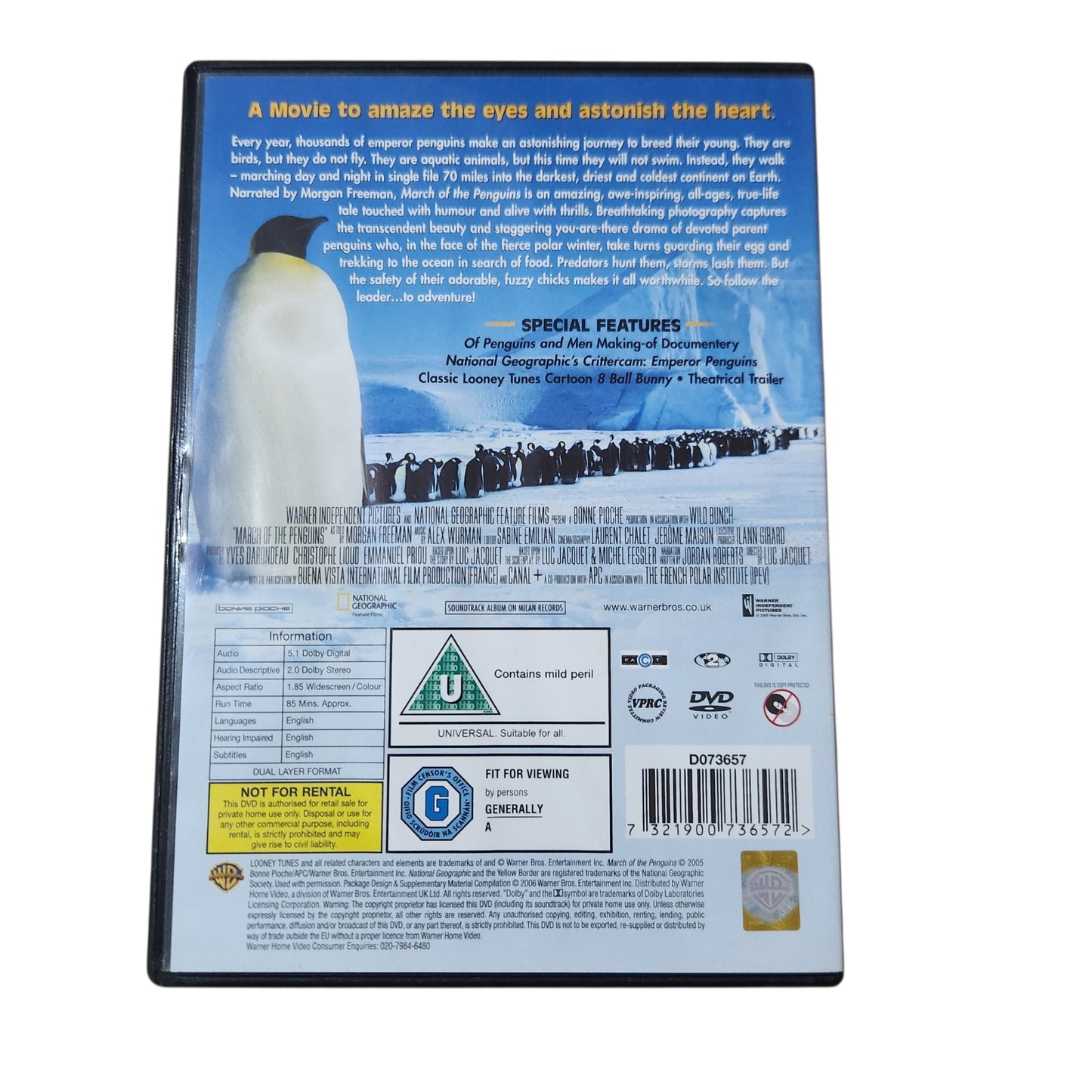 March of the Penguins | מסע הפינגווינים | DVD מקורי