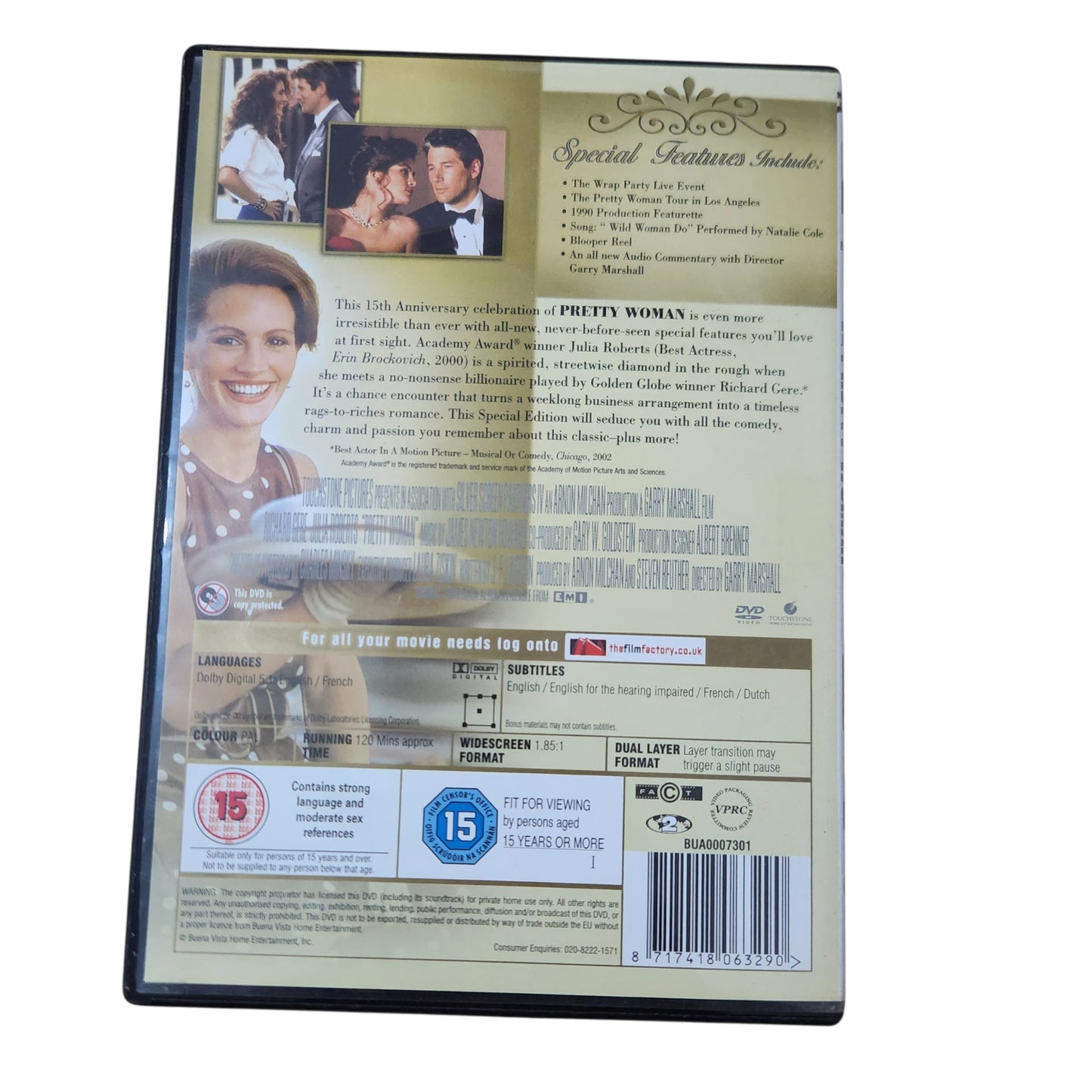 Pretty Woman | אישה יפה | DVD | מהדורת 15 שנה מיוחדת