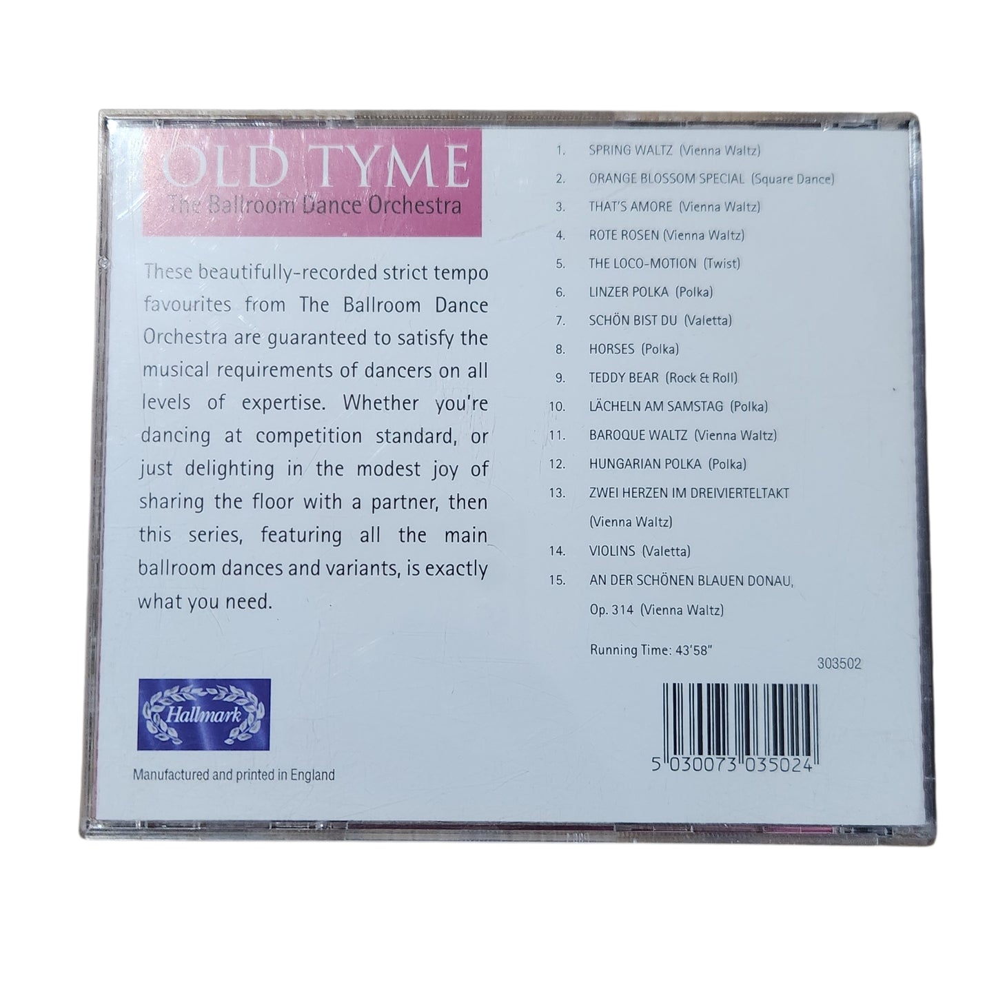 Old Tyme - The Ballroom Dance Orchestra | תקליטור מוזיקת ריקודים סלוניים