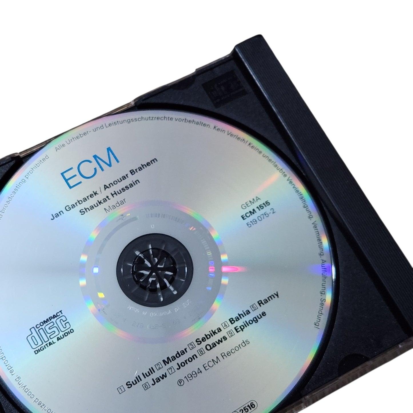 Jan Garbarek / Anouar Brahem / Shaukat Hussain – Madar | ECM | CD