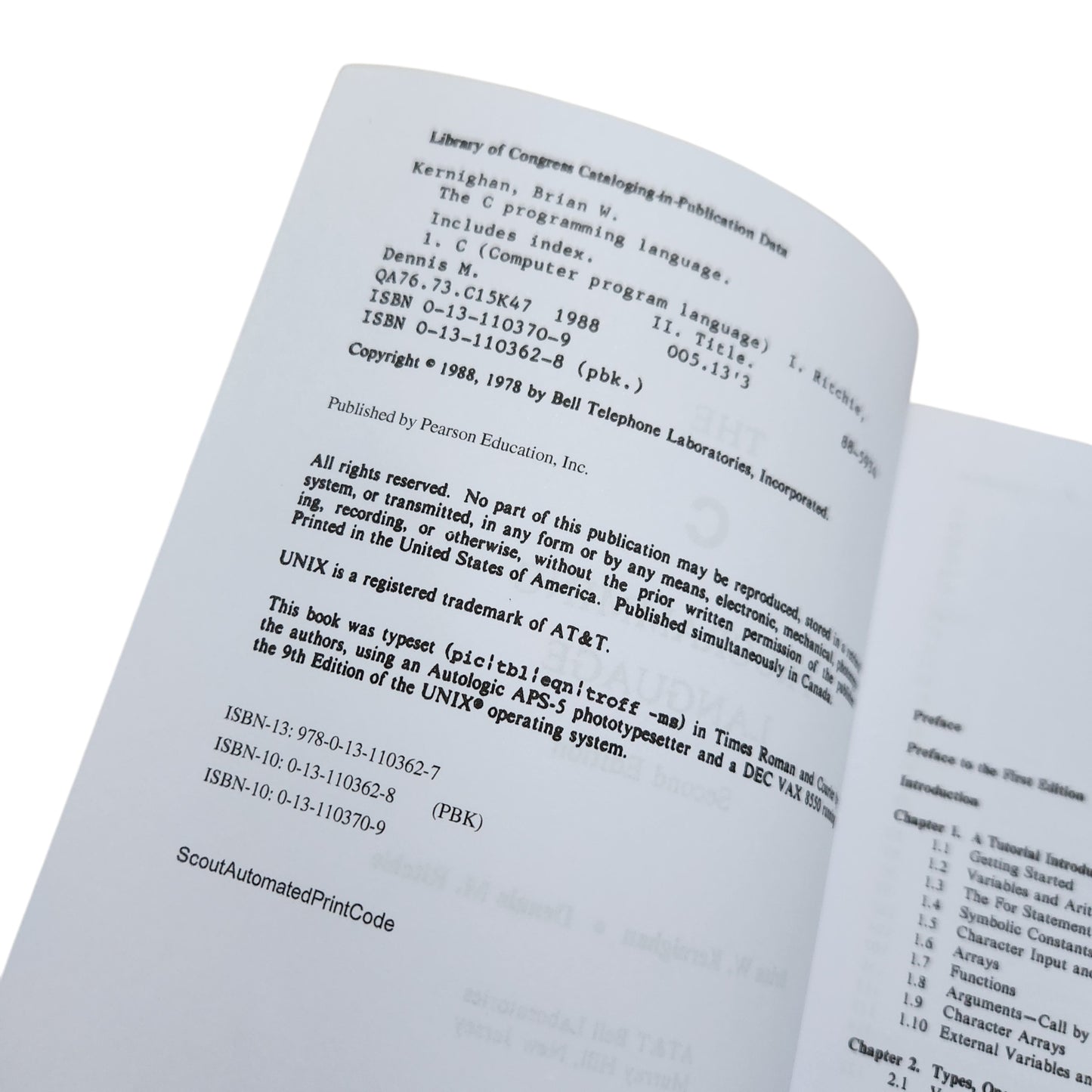 The C Programming Language Second Edition | ספר תכנות C מאת Kernighan & Ritchie