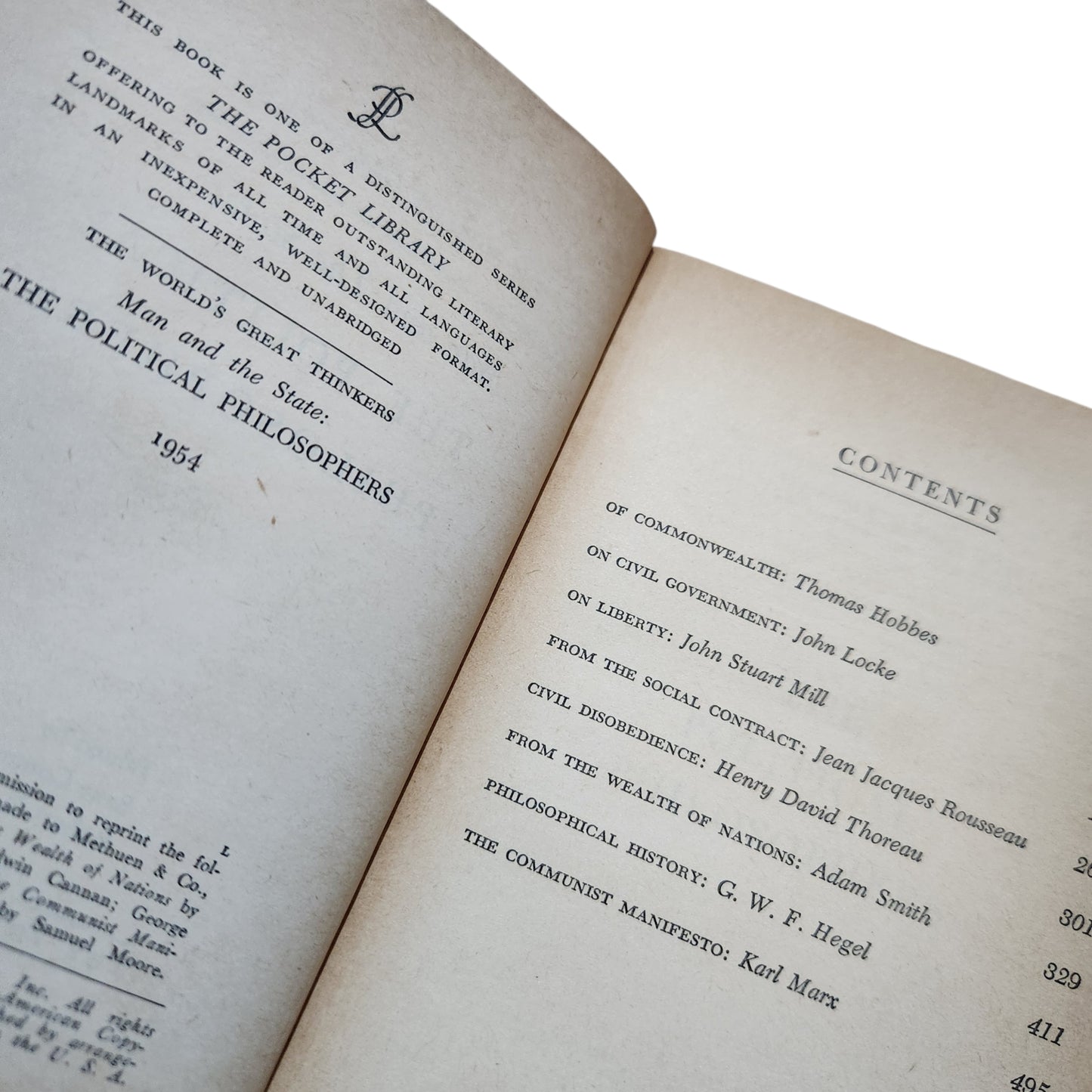 Man and the State: The Political Philosophers (1954) | The World's Great Thinkers | ספר וינטג' באנגלית
