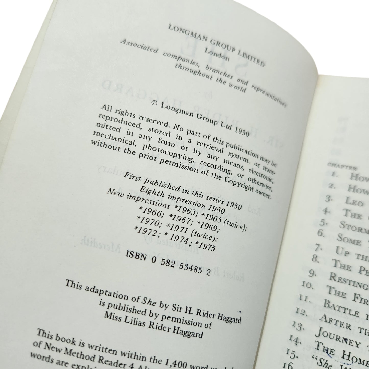 She / Sir H. Rider Haggard | ספר באנגלית וינטג' משנת 1950