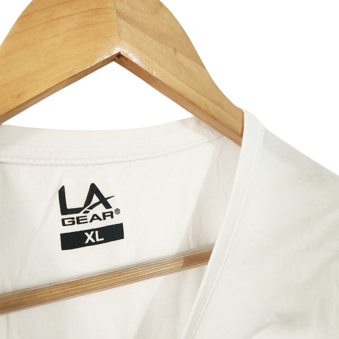 LA GEAR | חולצת טי לגבר מידה XL | לבנה