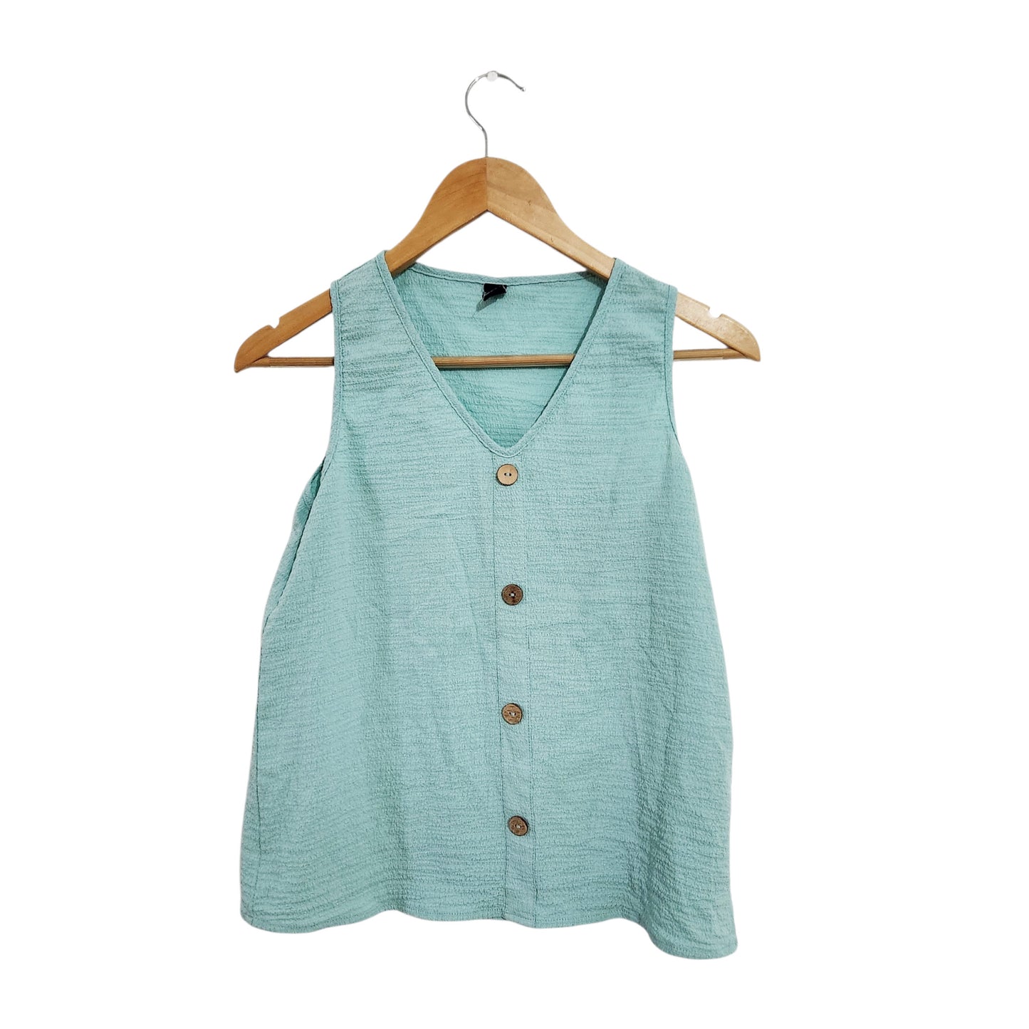 SHEIN | גופיית כפתורים לנשים מידה S | מתאימה גם ל-M | תכלת