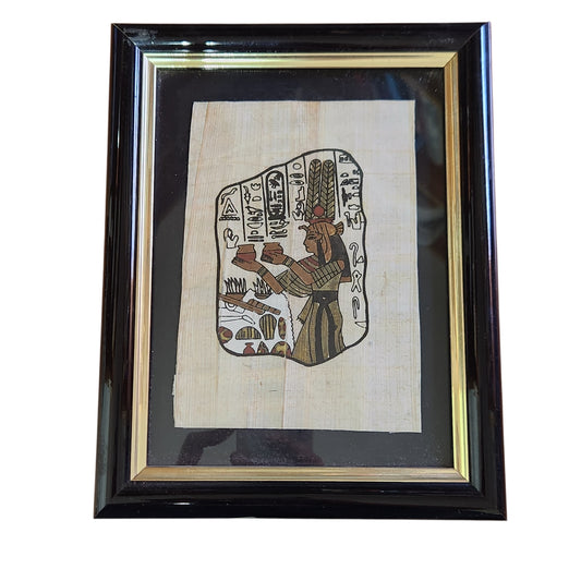 תמונת פפירוס מצרי ממוסגרת | 18×23 ס"מ