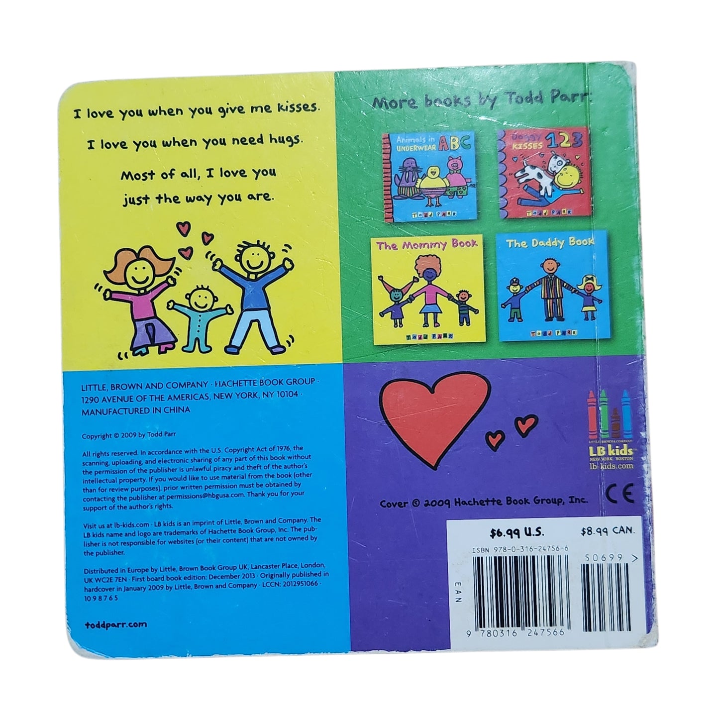 The I LOVE YOU Book – Todd Parr | ספר ילדים באנגלית | מהדורת קרטון 2013