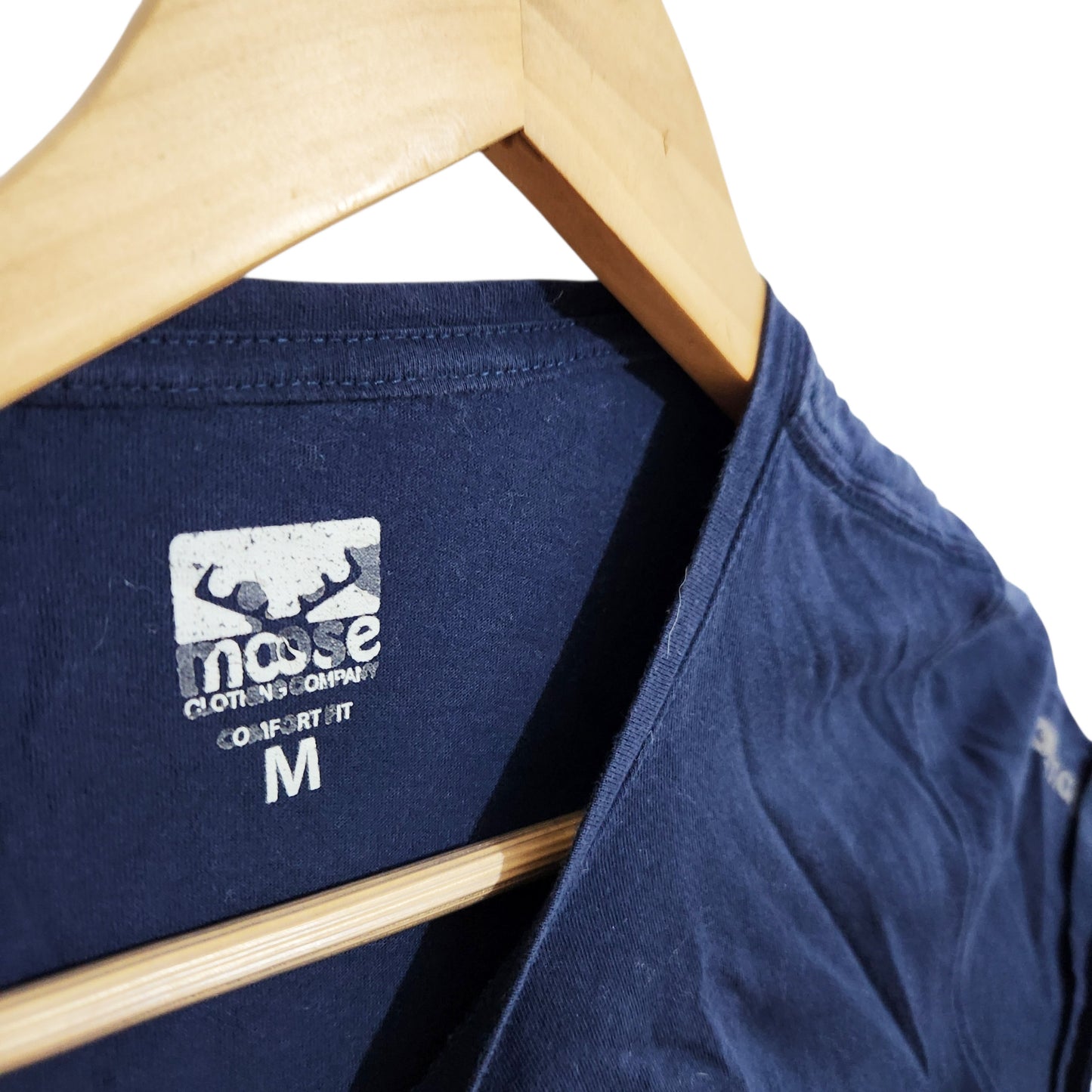 MOOSE | חולצת טי לנשים | מידה M | כחול נייבי