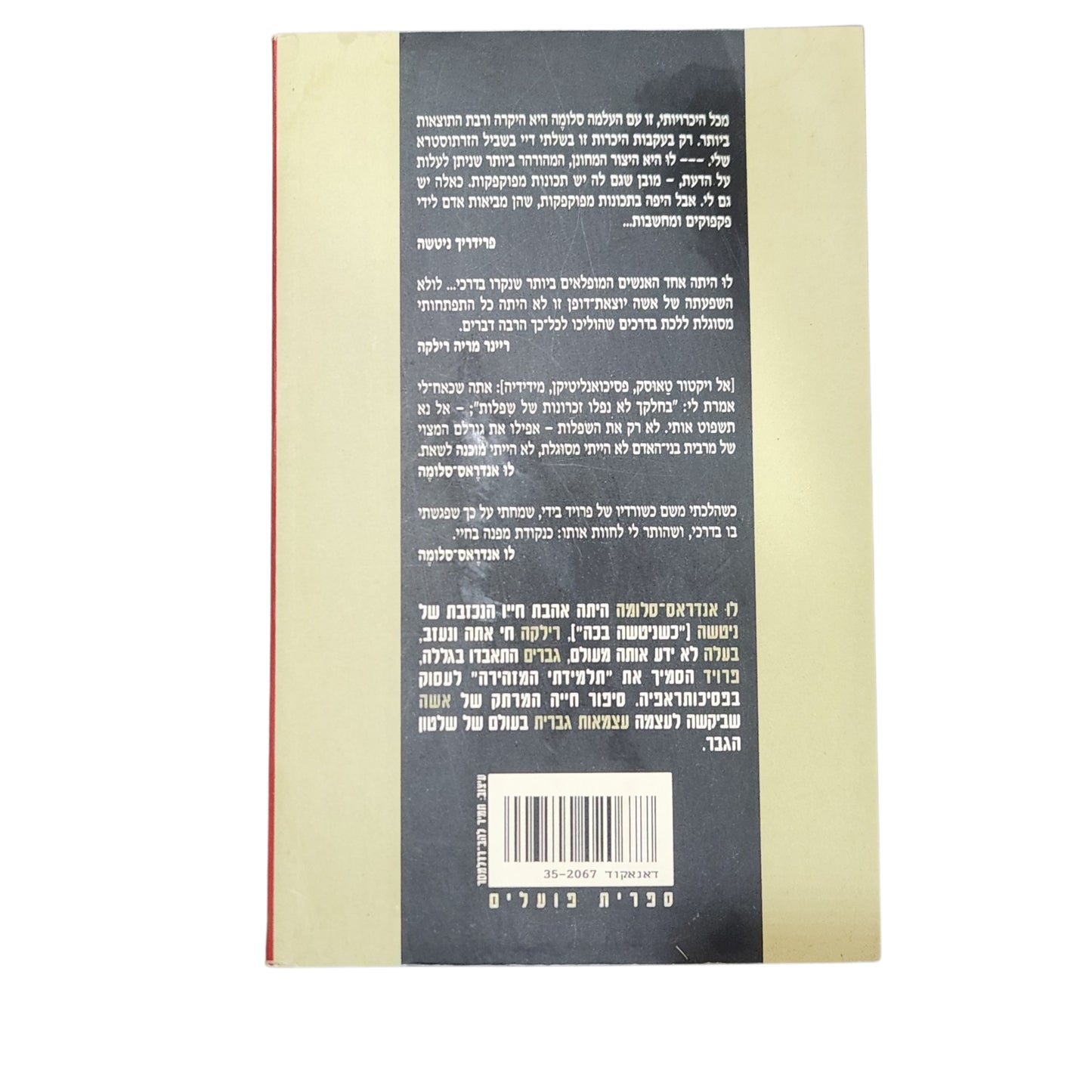 לו אנדראס־סלומה – האישה מן החלומות | היינץ פרדריק פטרס