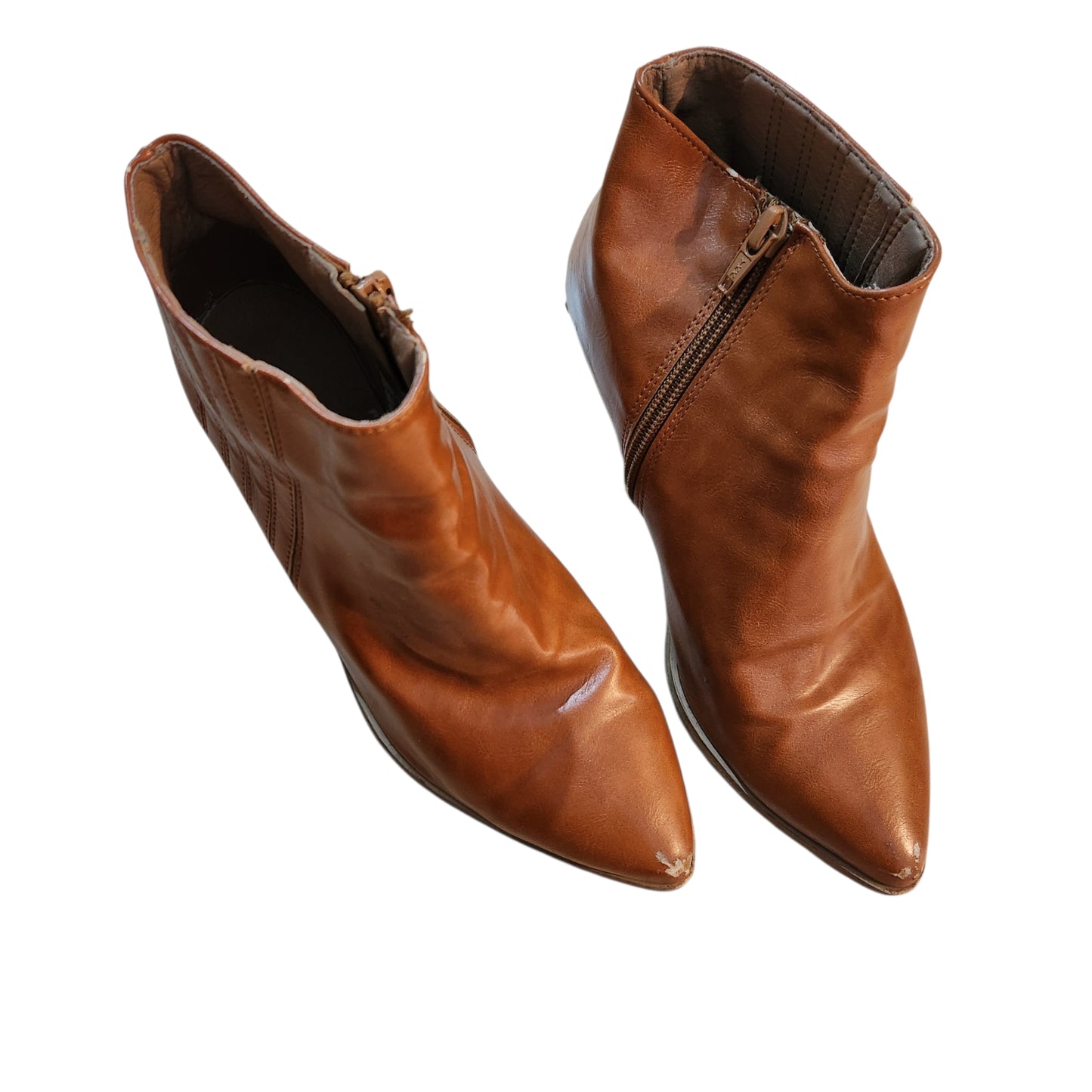 CAMDEN & SHOES | מגפוני עור לנשים מידה 38 | קאמל