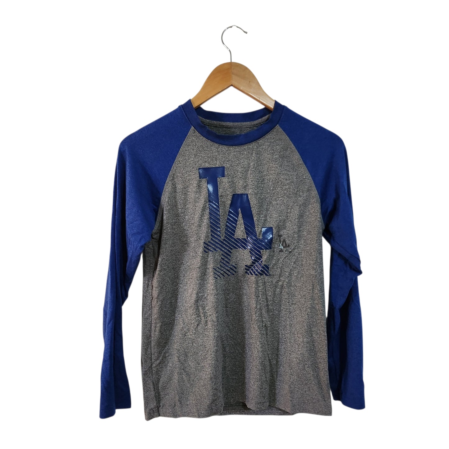 New Era | חולצה ארוכה לילדים LA Dodgers | מידה L (10–12) | אפור-כחול