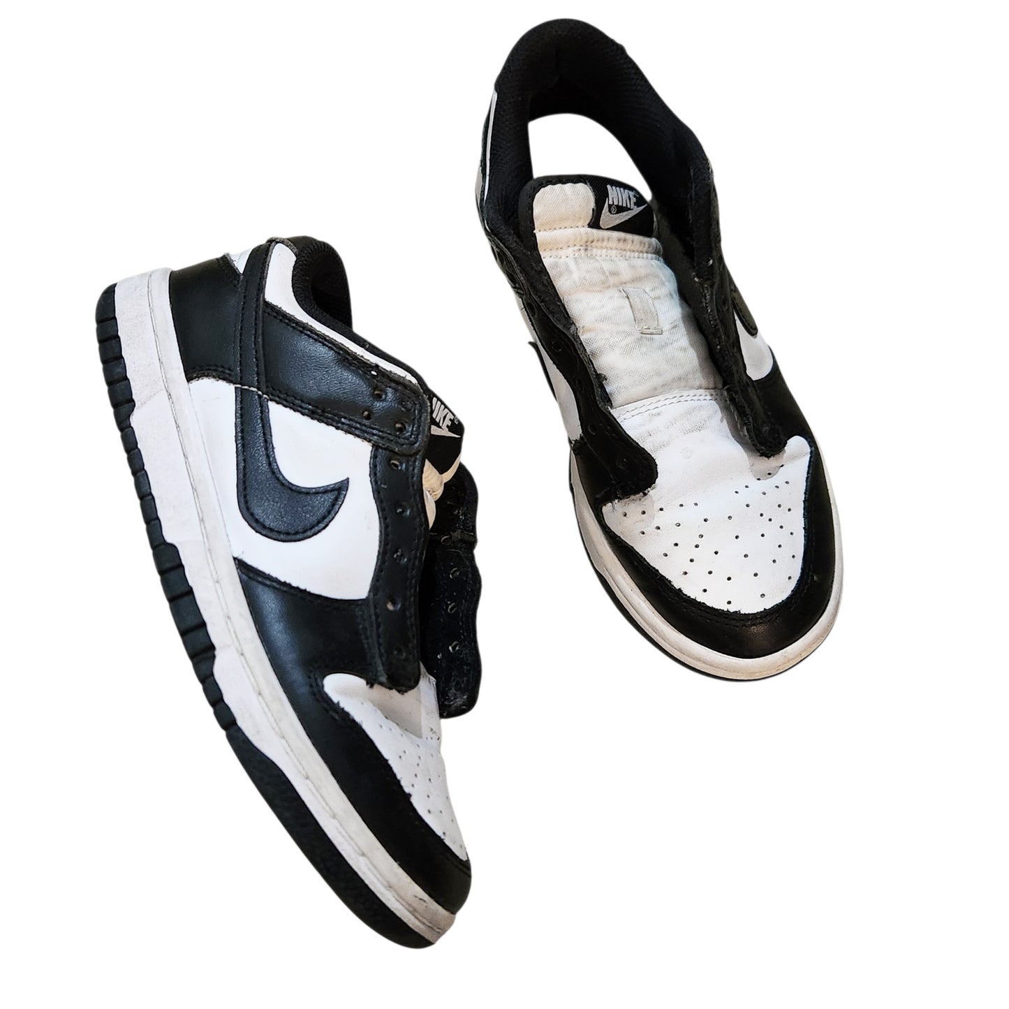 NIKE | נעלי ספורט מידה 36 | שחור ולבן | ללא שרוכים