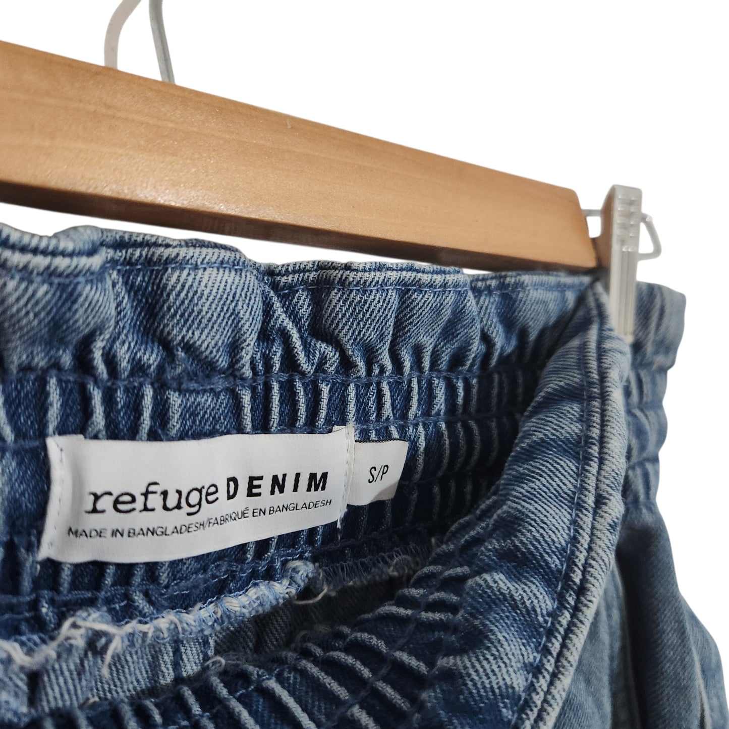 REFUGE DENIM | מכנסיים קצרים לנשים מידה S | ג'ינס כחול