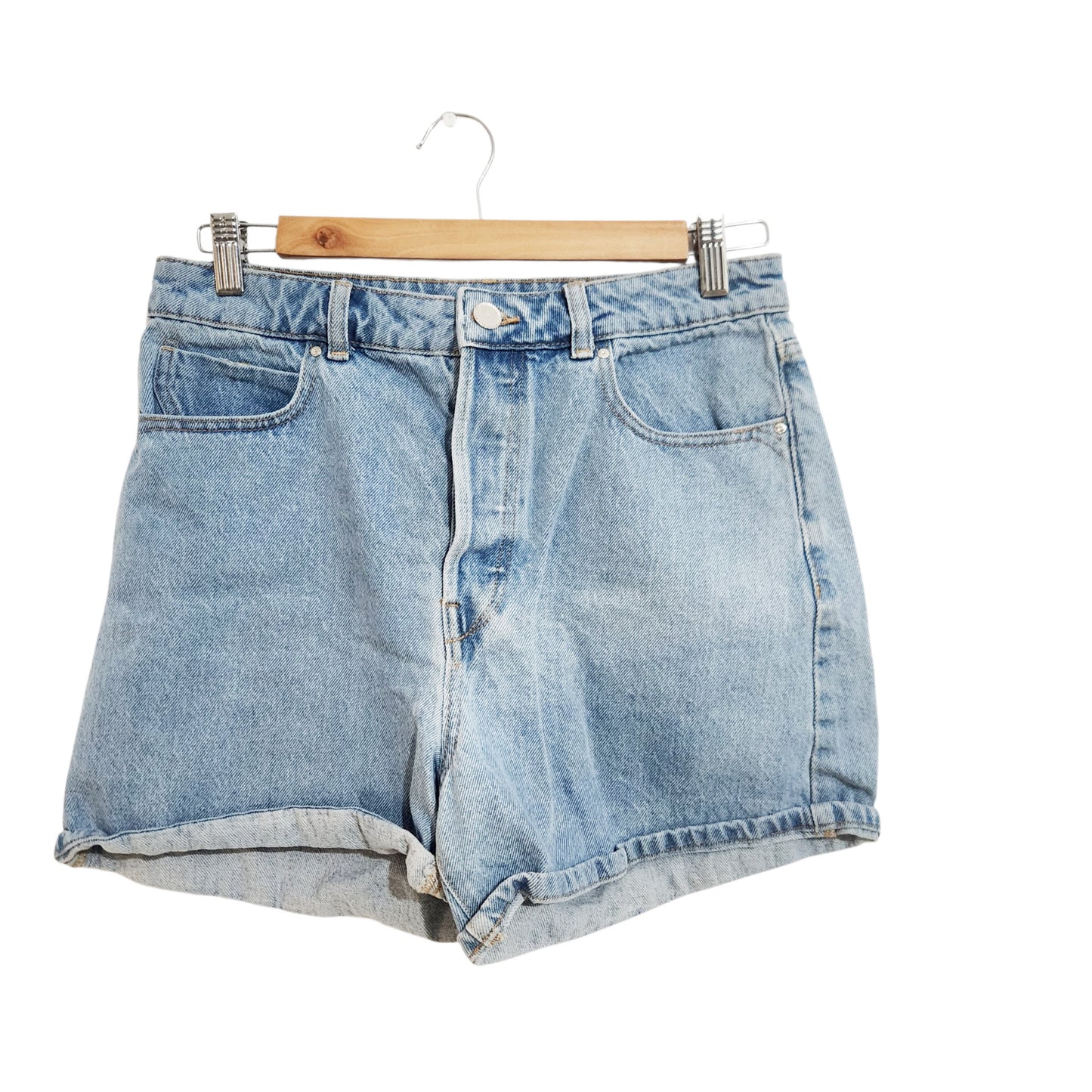 ZARA | מכנסי ג'ינס קצרים לנשים מידה 40 | תכלת