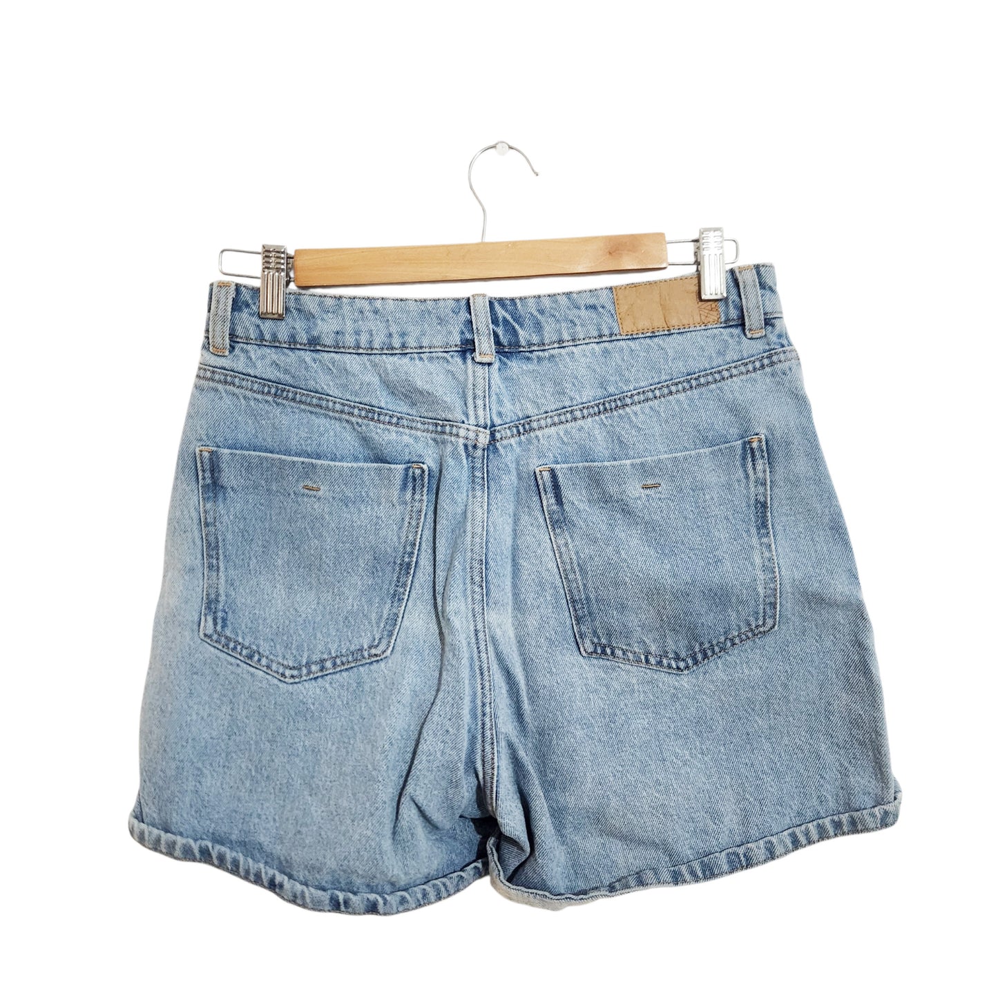 ZARA | מכנסי ג'ינס קצרים לנשים מידה 40 | תכלת