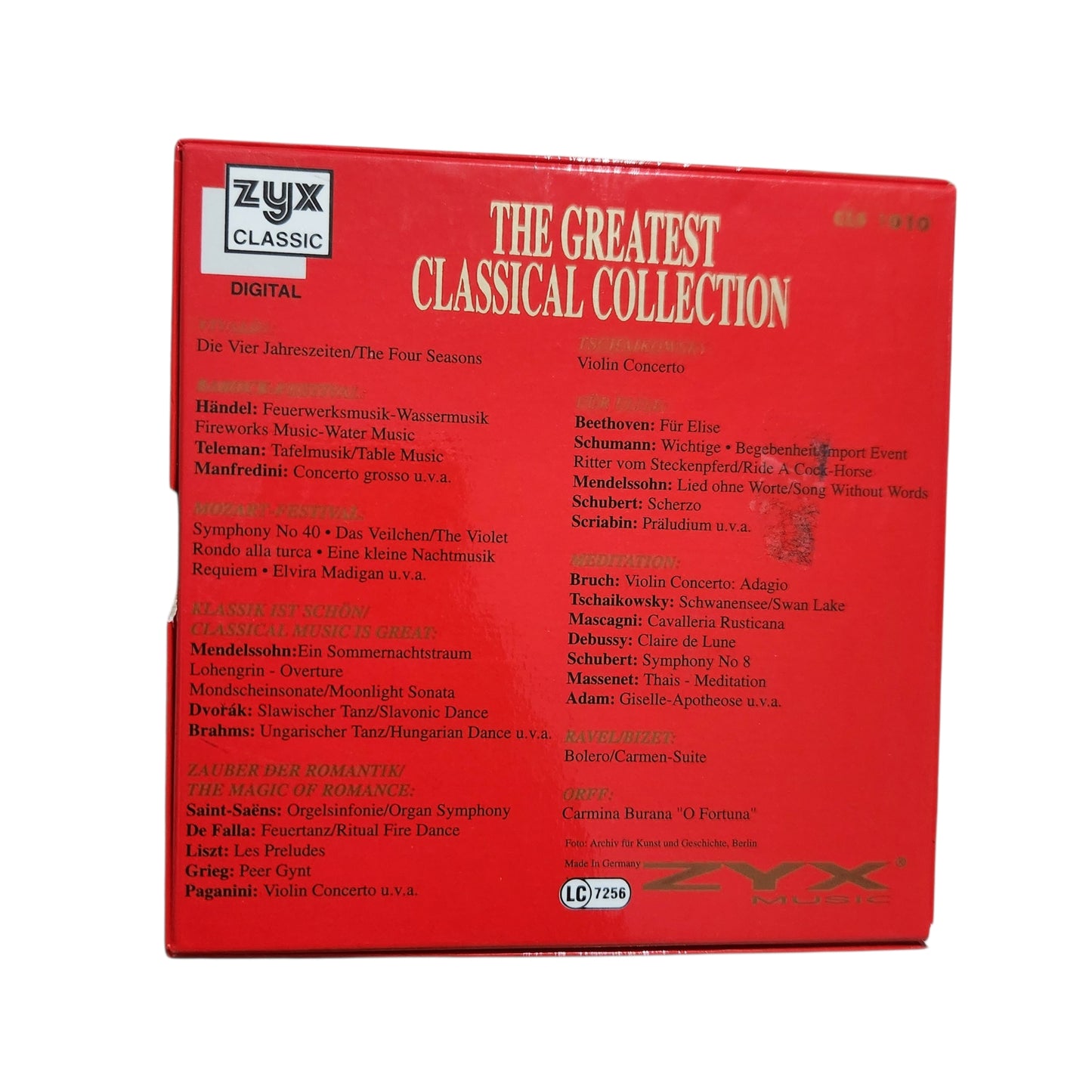 ZYX Classic – The Greatest Classical Collection | מארז 10 תקליטורי מוזיקה קלאסית
