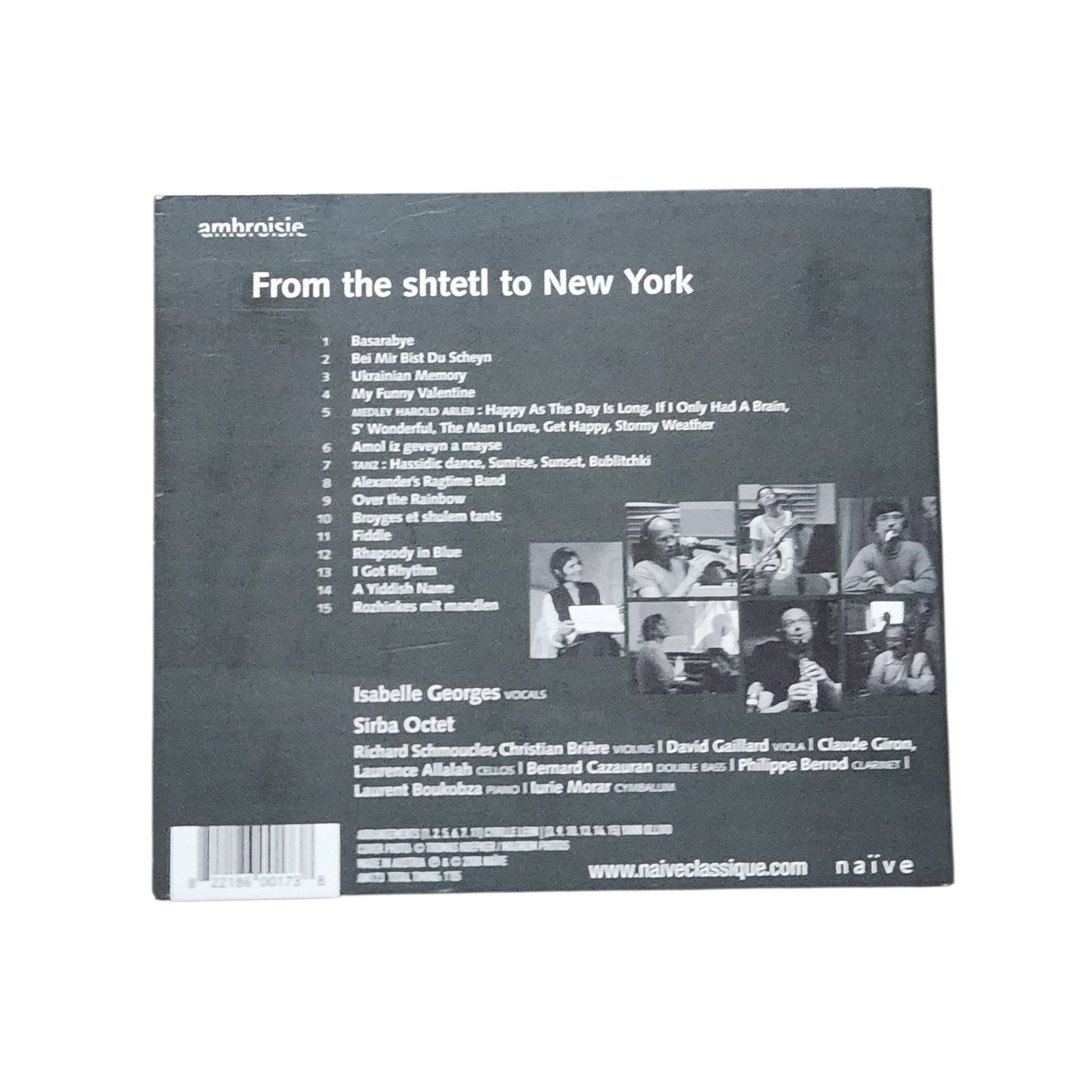 Du Shtetl à New York CD | Sirba Octet & Isabelle Georges | דיסק מקורי