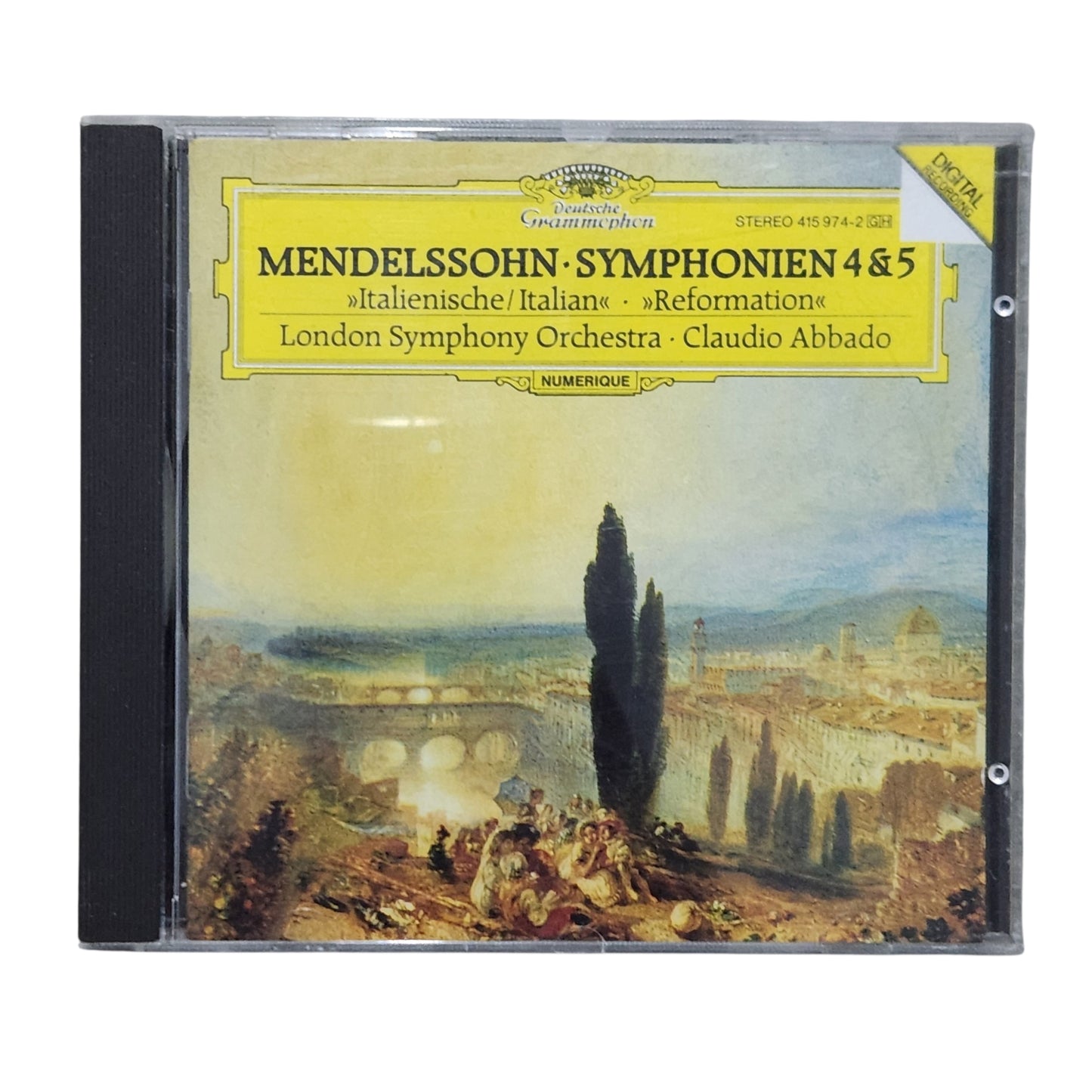Mendelssohn Symphonies No. 4 & 5 CD | Claudio Abbado | Deutsche Grammophon | דיסק מקורי